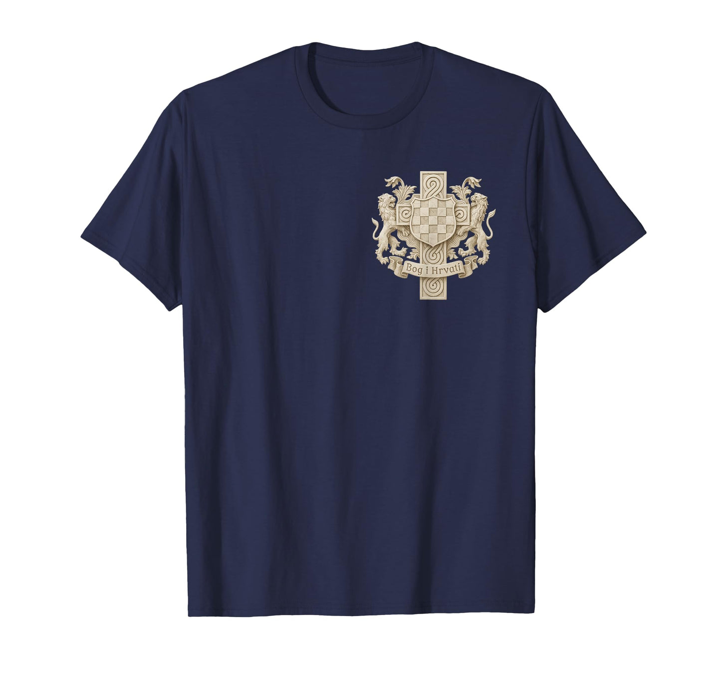 Bog I Hrvati - Croatian coat of arms and cross T-Shirt