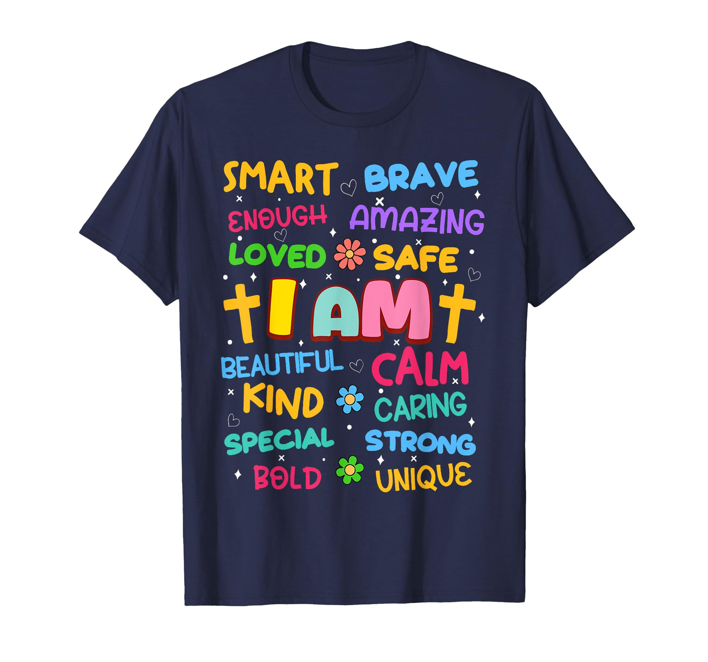 I Am Daily Affirmation Colorful Christian Kids Toddler Girls T-Shirt