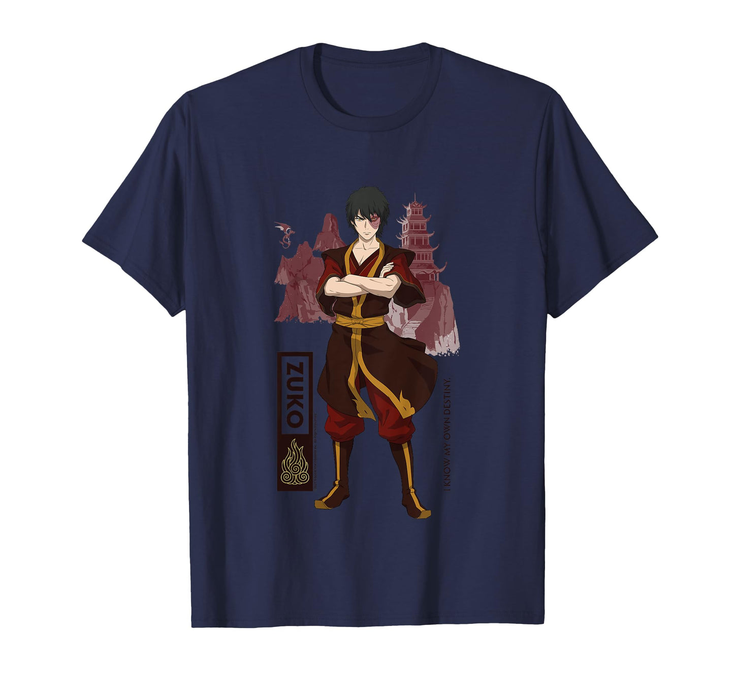 Avatar The Last Airbender Zuko Fire Destiny Quote Kids T-Shirt