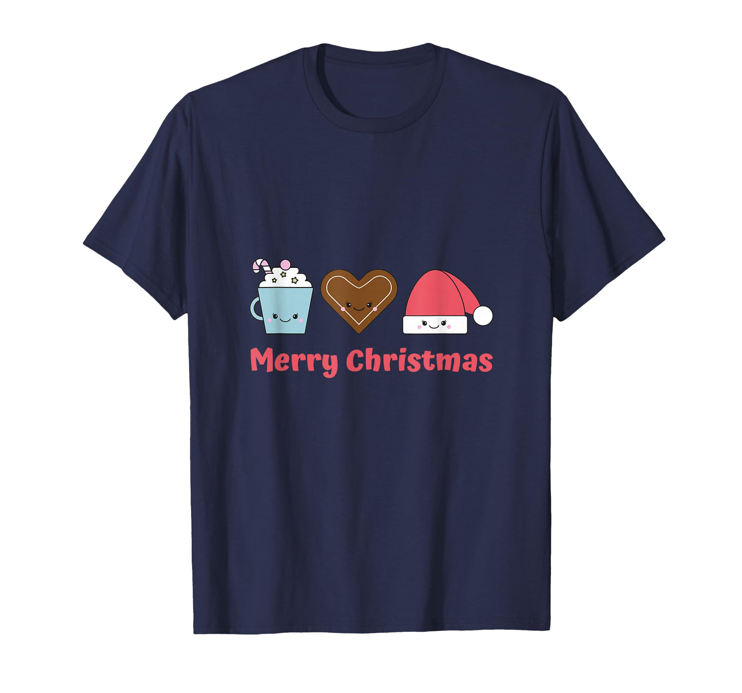 Merry Christmas Cookie Santa T-Shirt