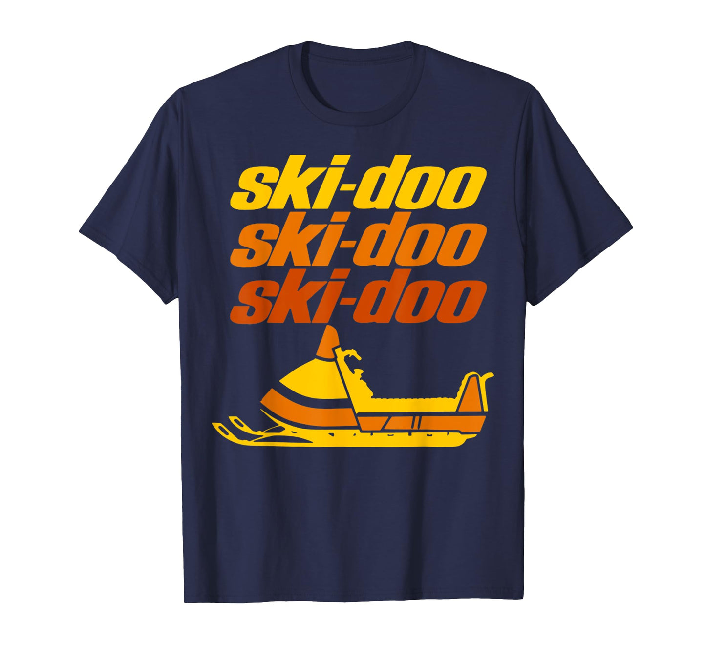 Retro Sport Quote Ski Doo Vintage Snowmobiles Funny Winter T-Shirt
