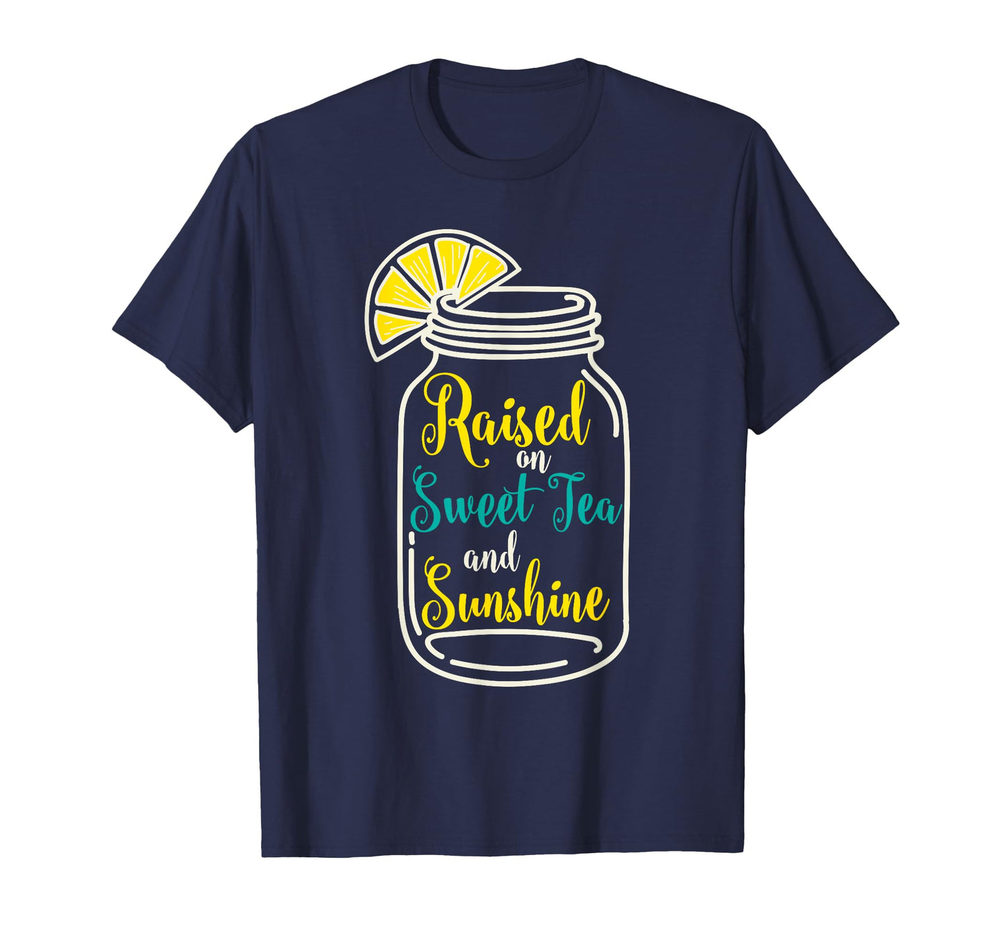 Girls Southern Gift T-Shirt Raised on Sweet Tea & Sunshine T-Shirt