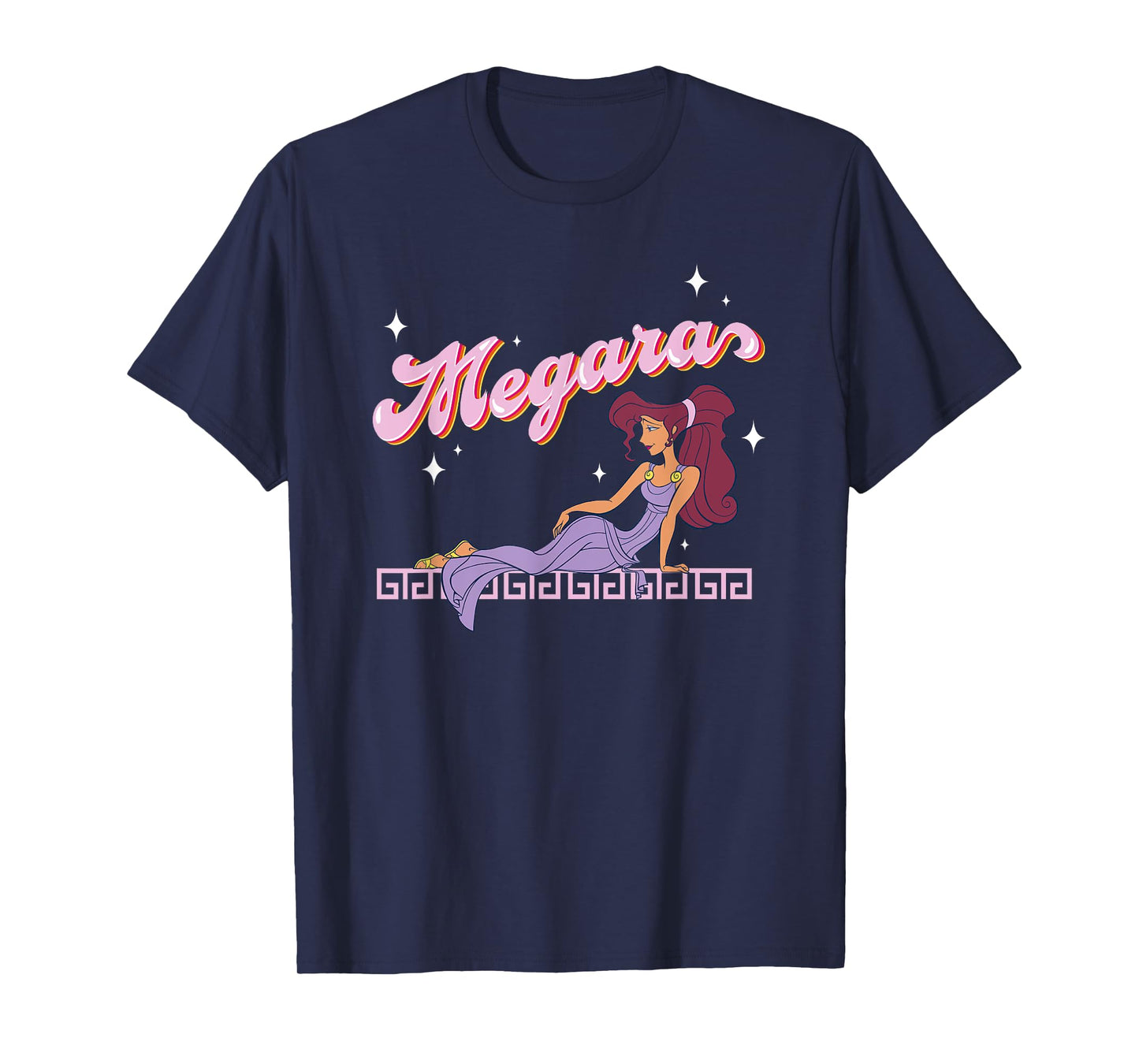 Disney Hercules Megara Posing On A Starry Night Portrait T-Shirt