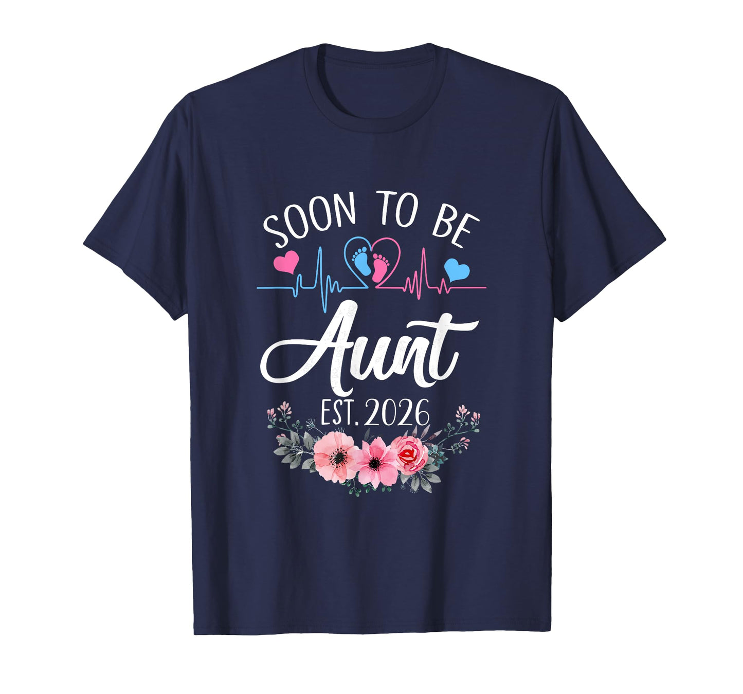 Soon To Be Aunt 2026 First Time Pregnancy Announcement T-Shirt