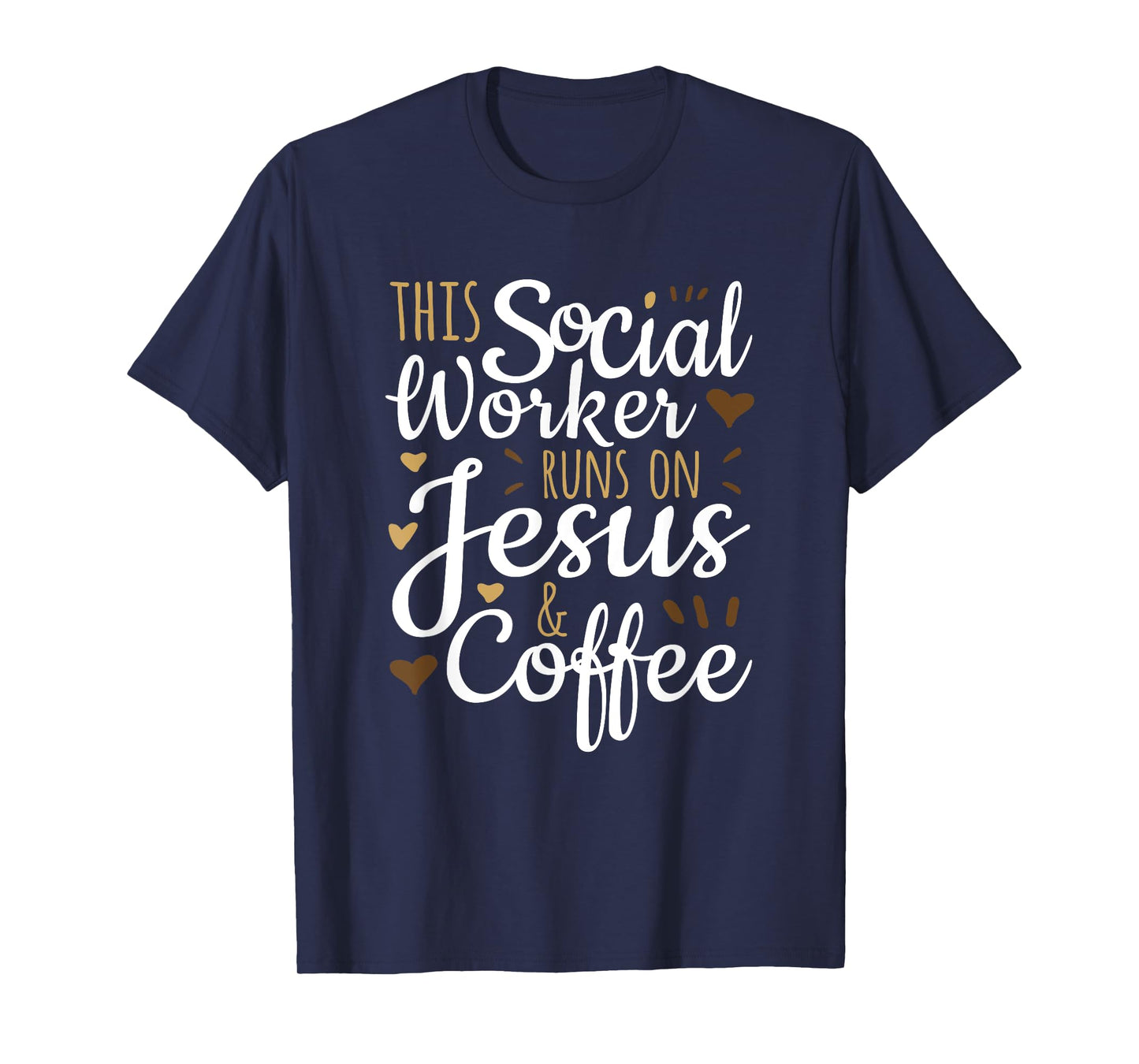 This Social Worker Runs on Jesus & Coffee, Social Worker T-Shirt