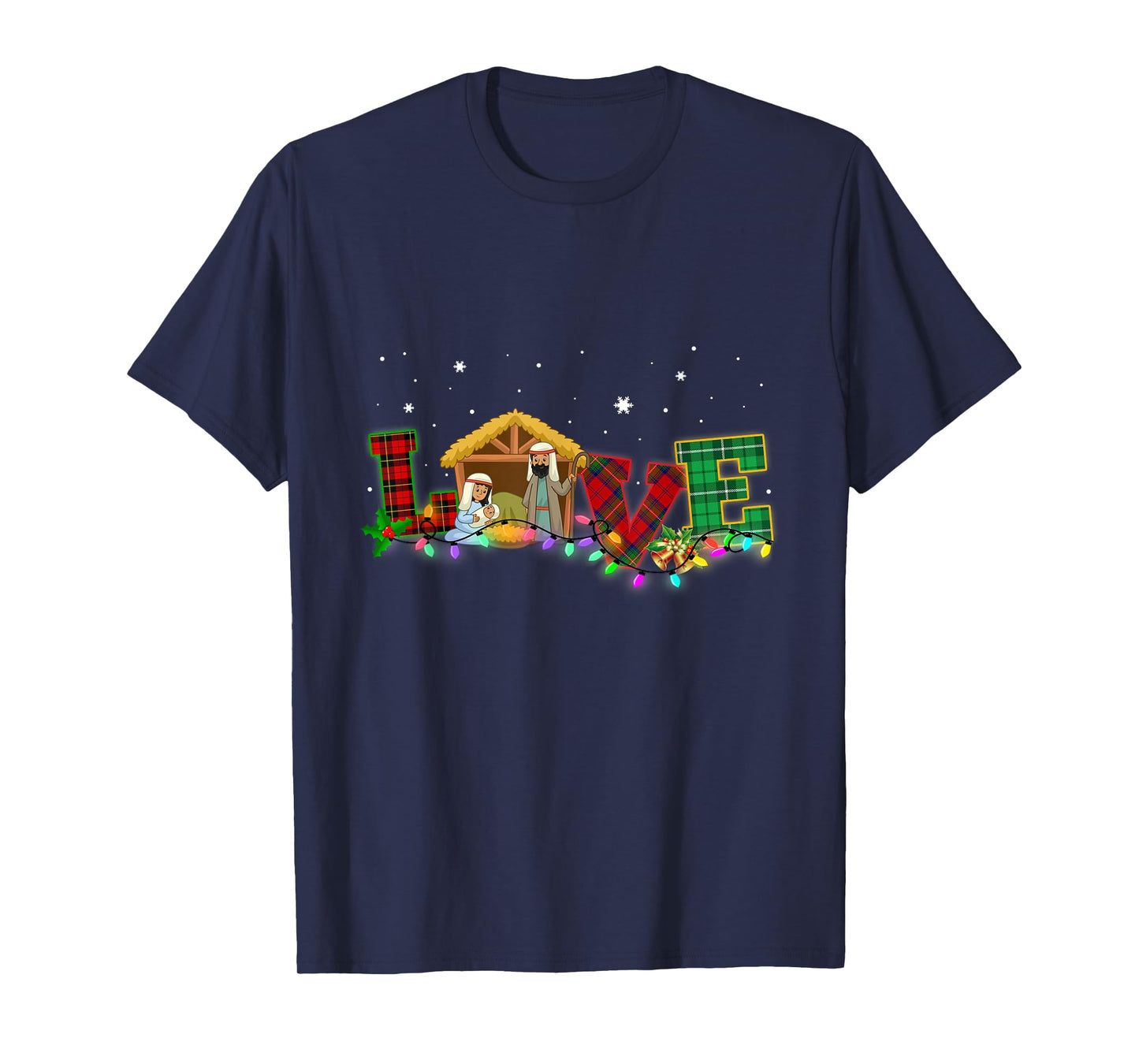 Happy Christmas Love Nativity Laurie Furnell Xmas T-Shirt