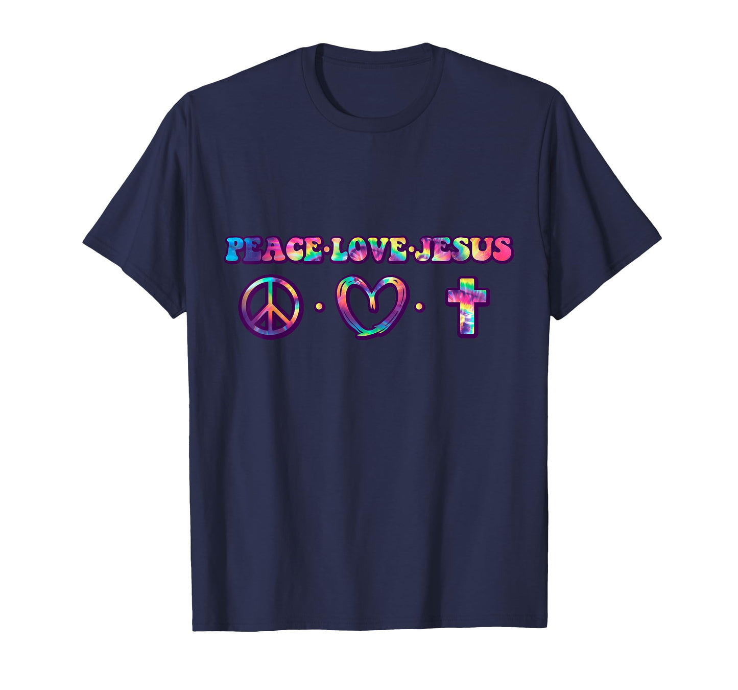 Peace symbol Love and Jesus believe T-Shirt