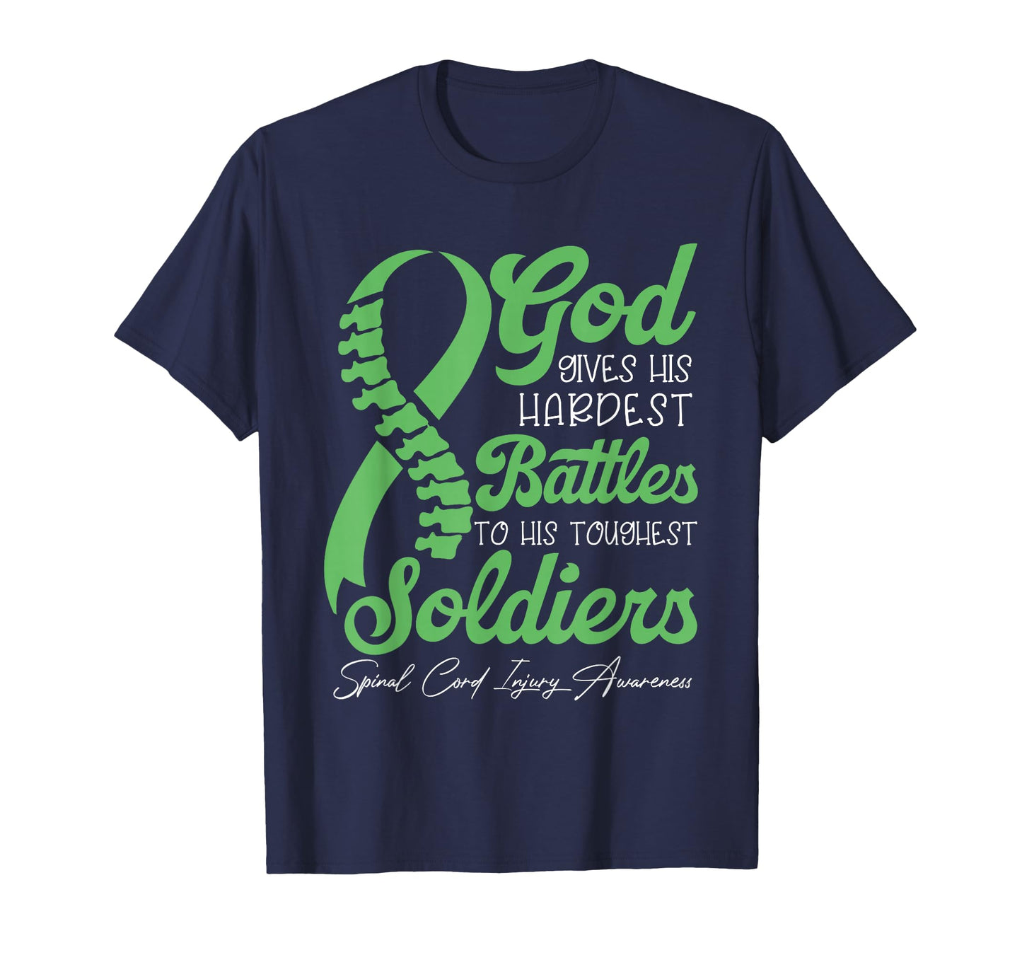 God Gives His Hardest Battles To His Toughest Soldiers T-Shirt