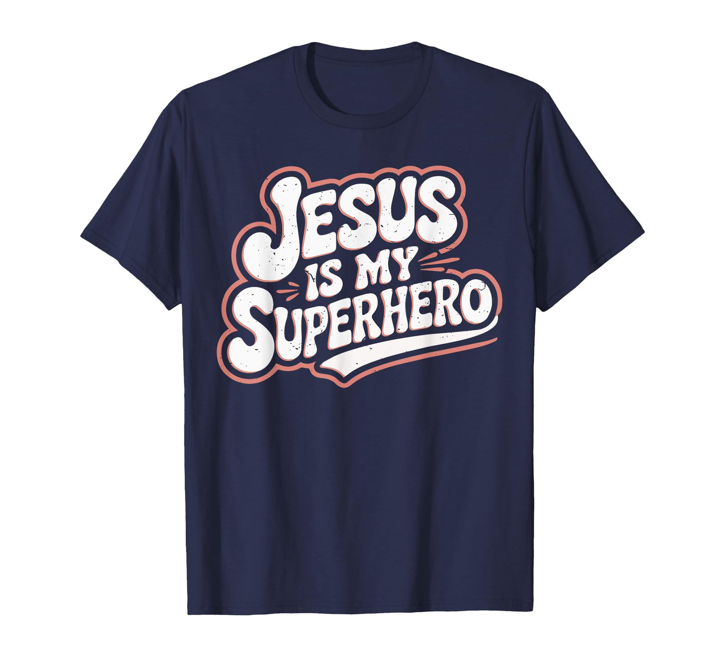 Girls Jesus Is My Superhero Christian Toddler Sister God Mom T-Shirt