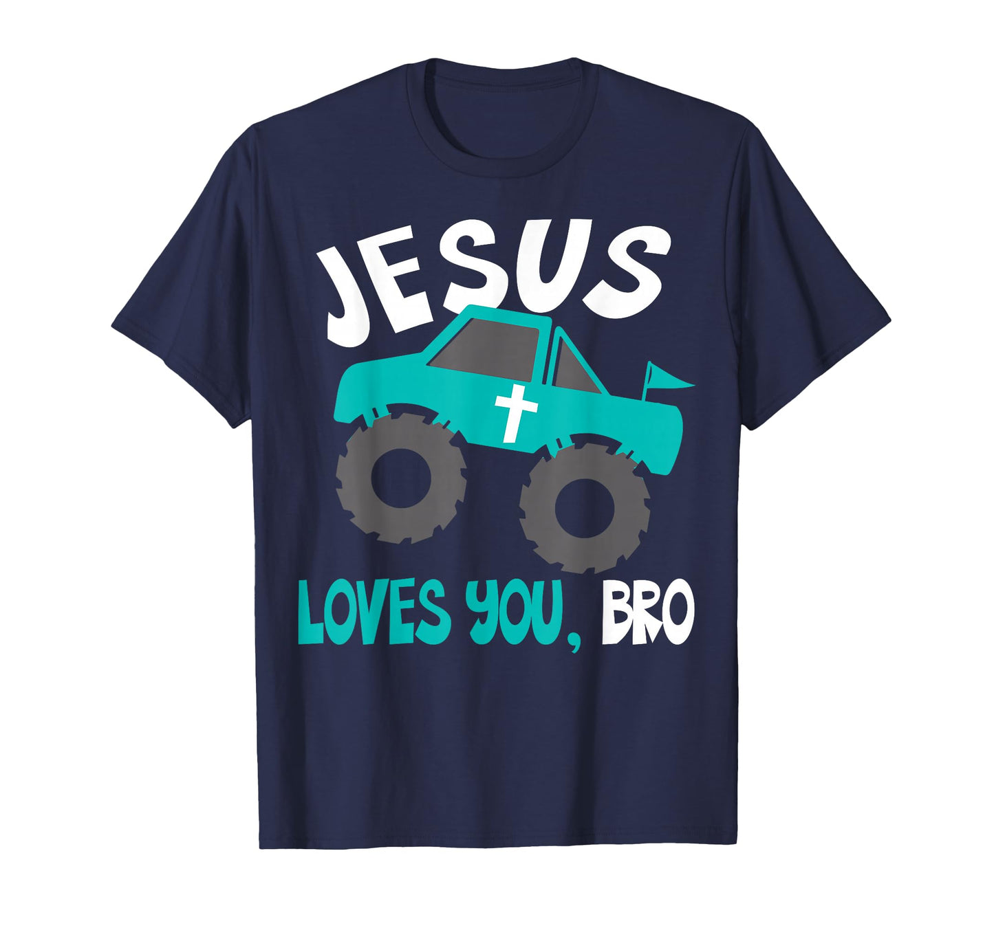 Christian Boys Jesus Loves You Bro Funny Religious Humor T-Shirt