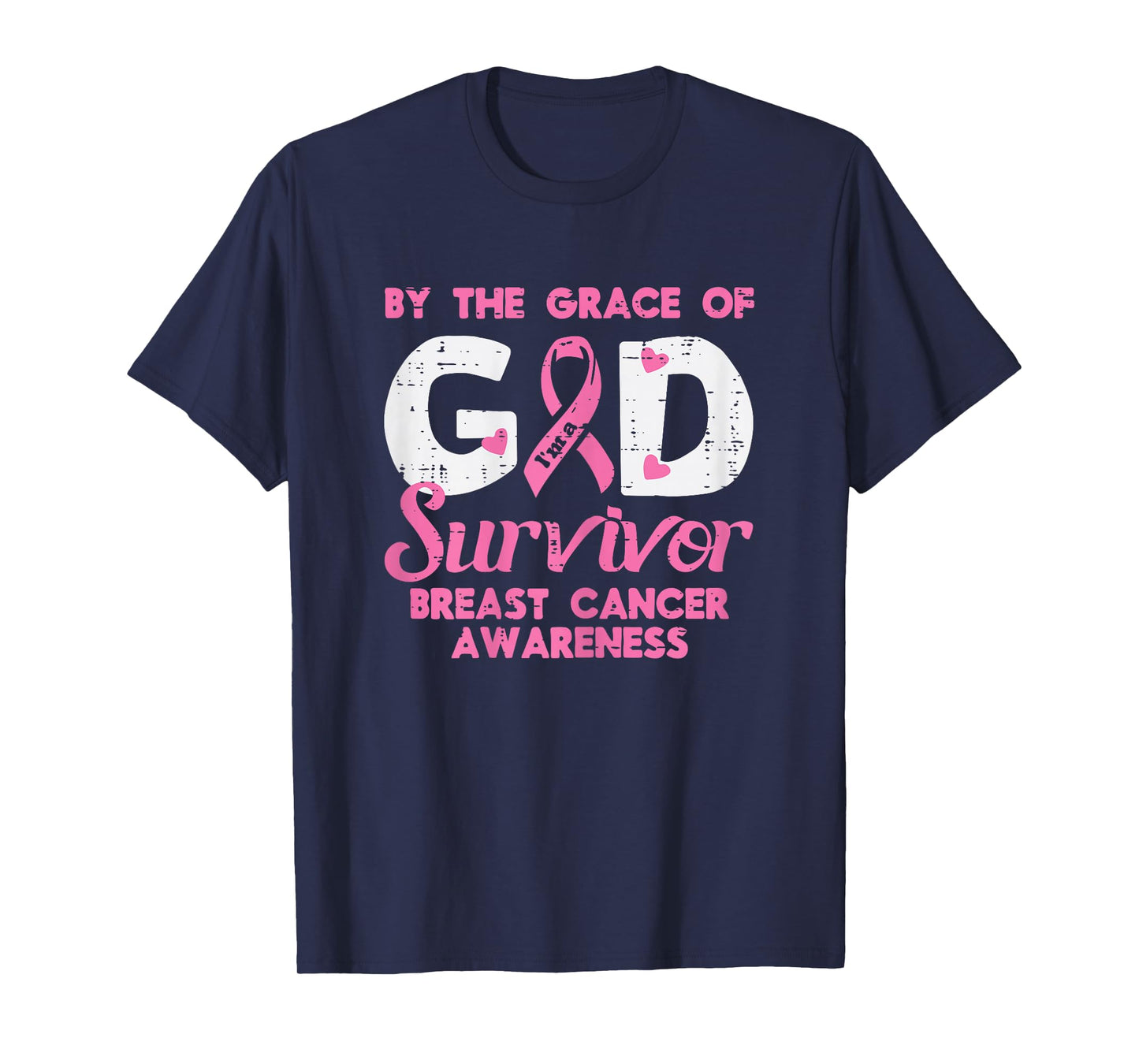 Grace God Breast Cancer Survivor Awareness Christian Women T-Shirt