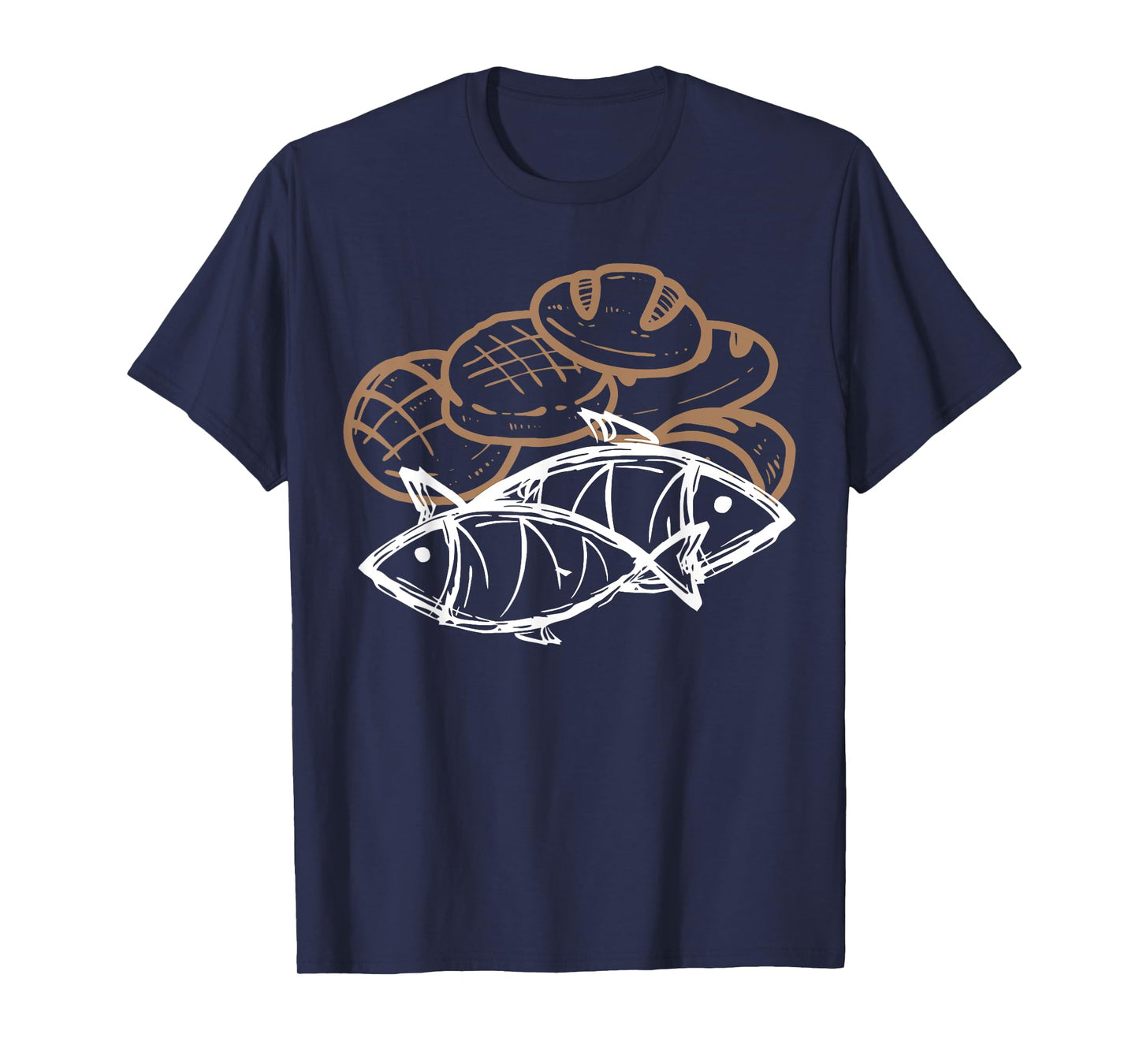 Christian 2 Fishes 5 Breads 5000 Against The Current T-Shirt