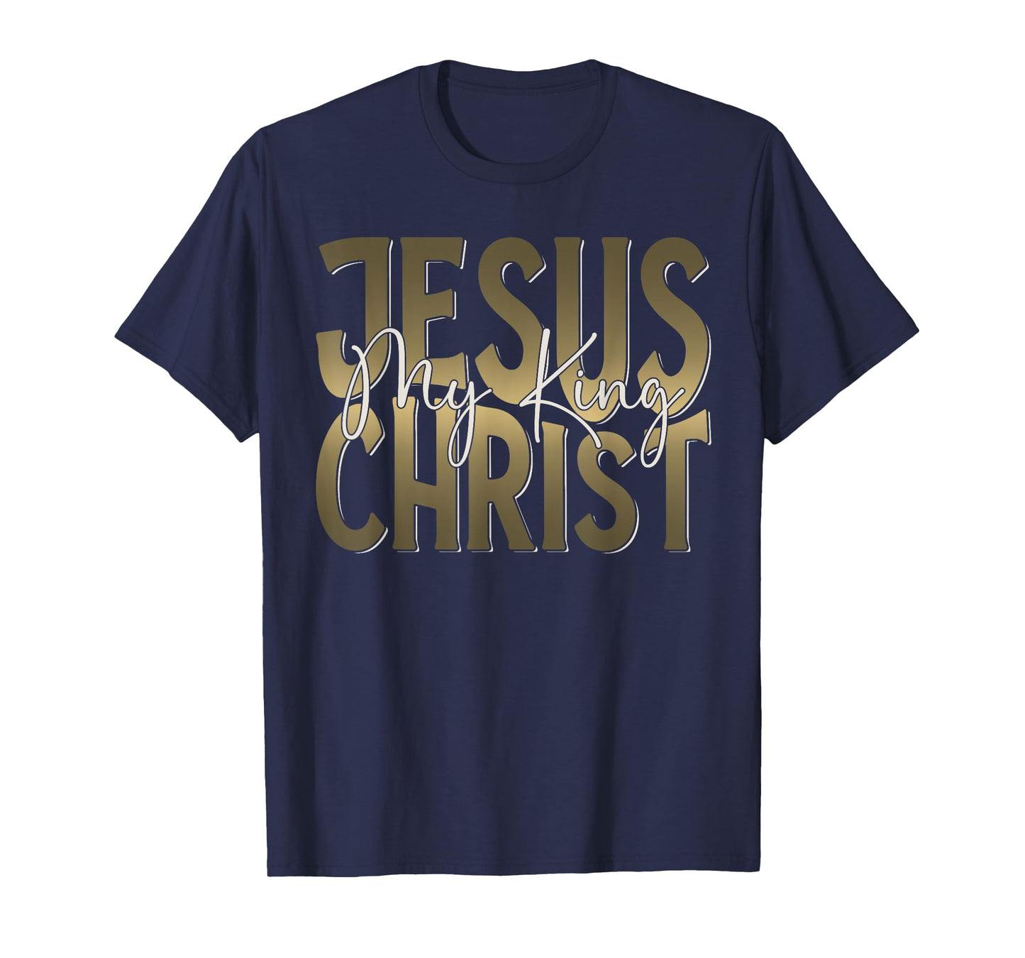 Christian Shirts for Women Men Christian Gifts Jesus My King T-Shirt
