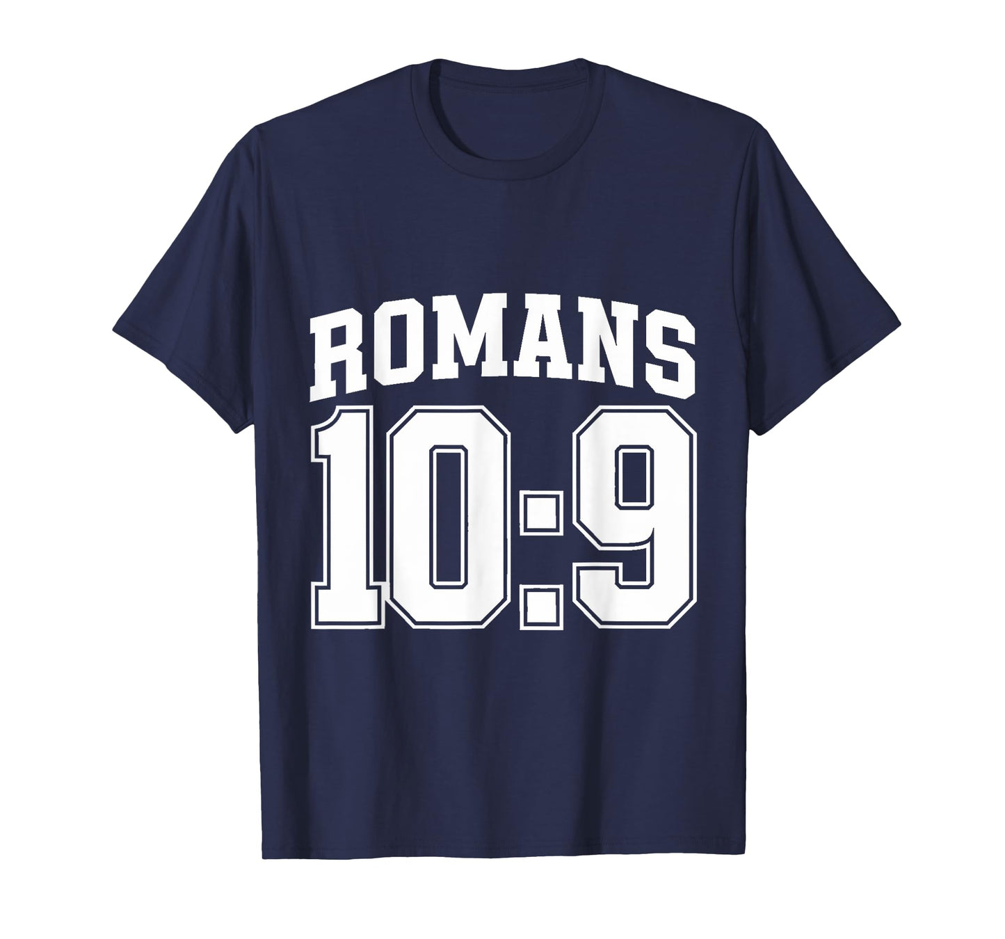 Romans 10:9 Sports Jersey Christian Motivation Apparel T-Shirt