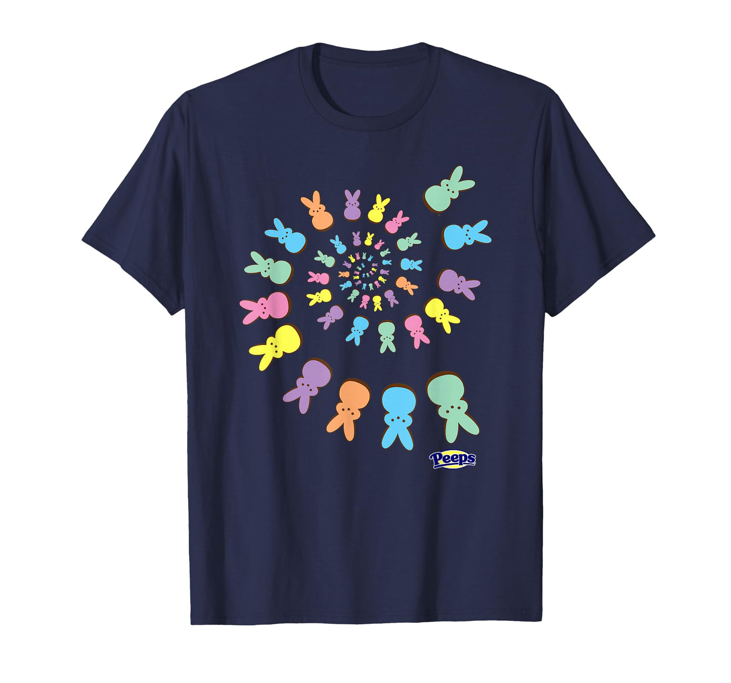 Peeps Easter Colorful Spiral Of Sugary Bunnies T-Shirt
