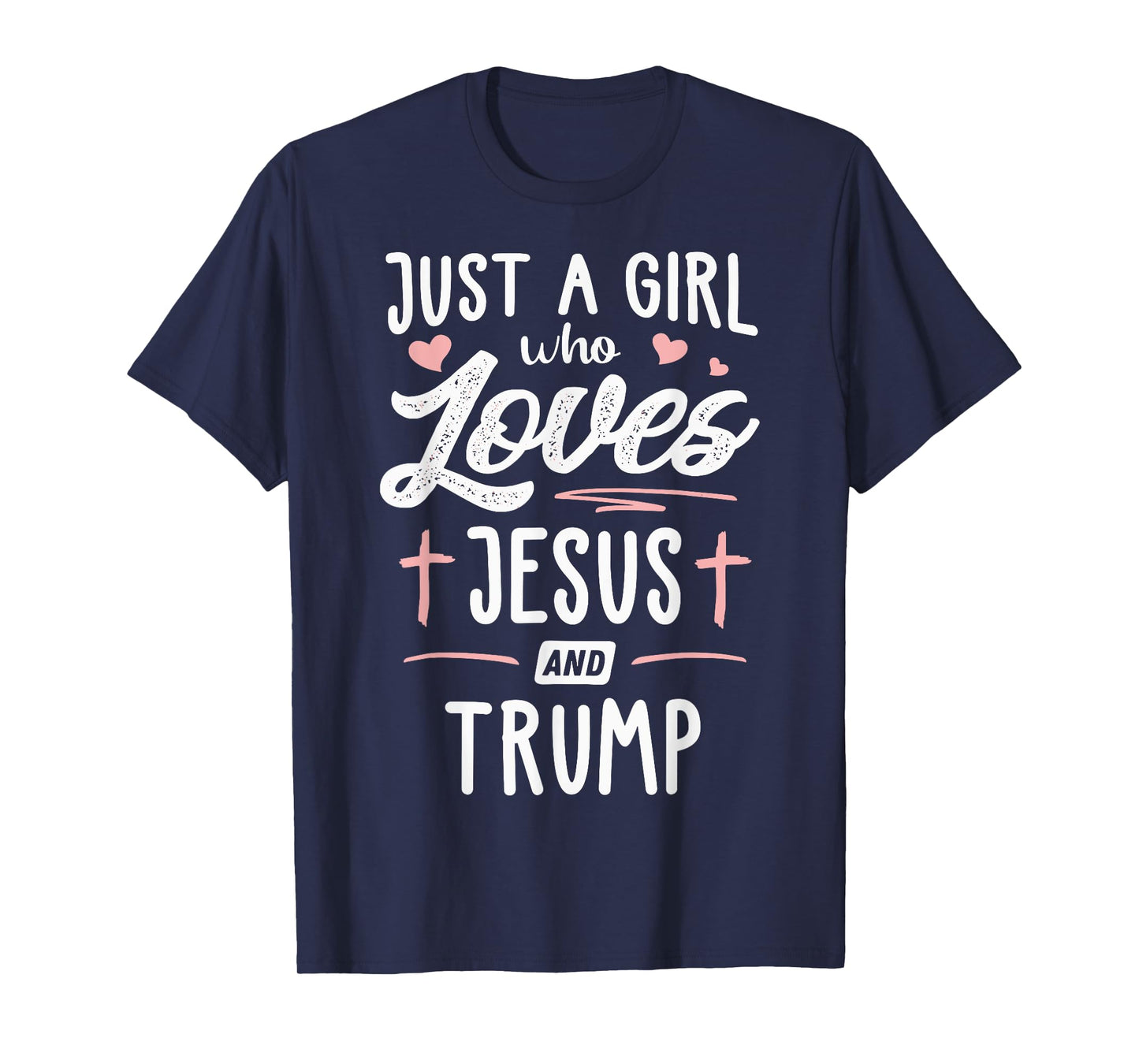 Just A Girl Who Loves Jesus And Trump Christmas 2024 T-Shirt