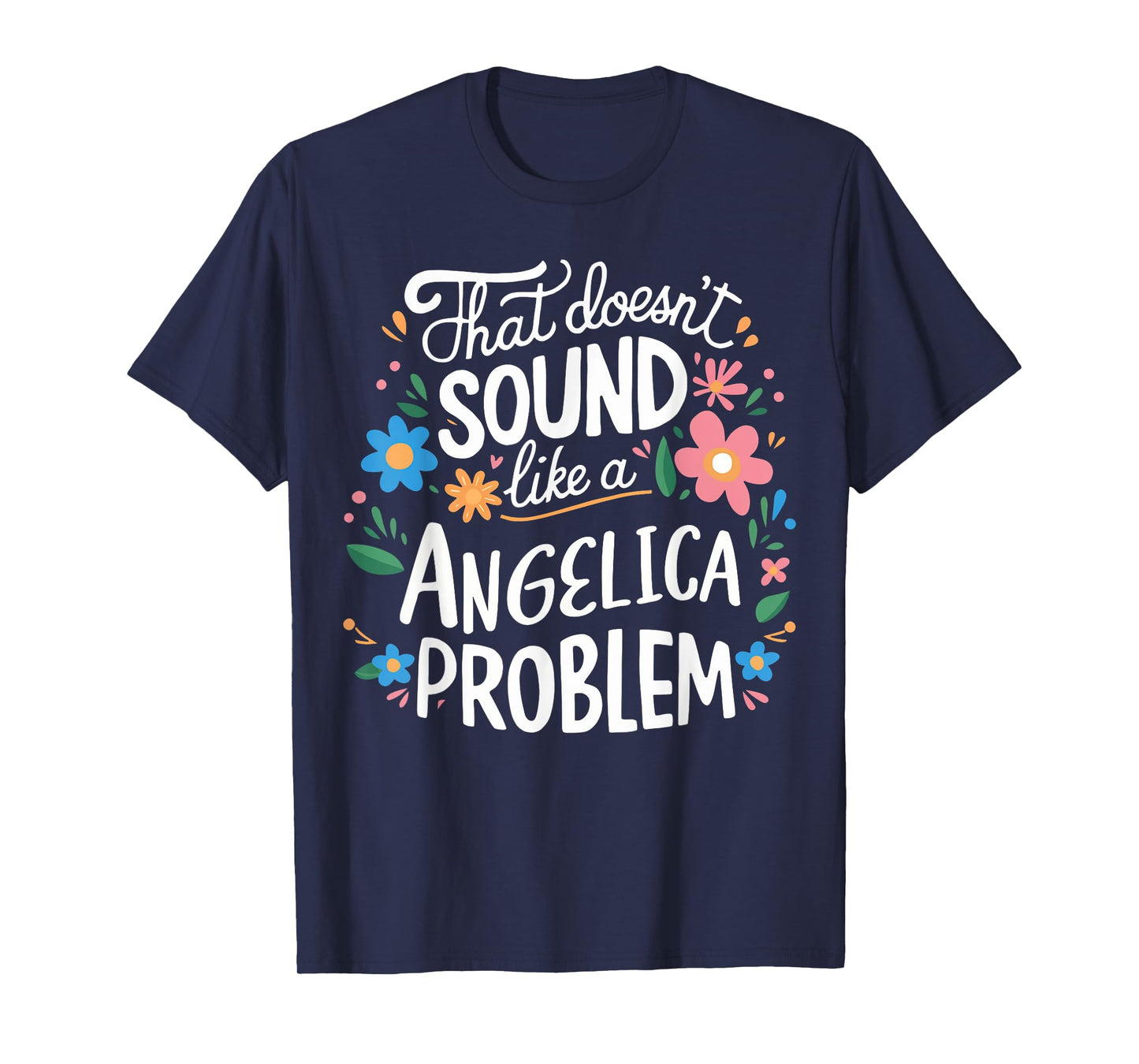 Angelica Personalized Cute Flower Girls Angelica Name T-Shirt