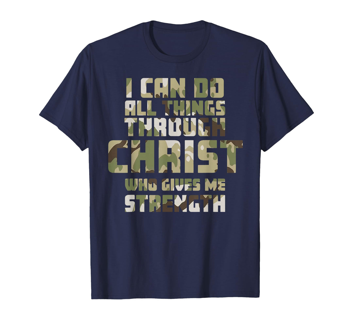 Retro I Can Do All Thing Thought Christ Redleg Camo T-Shirt