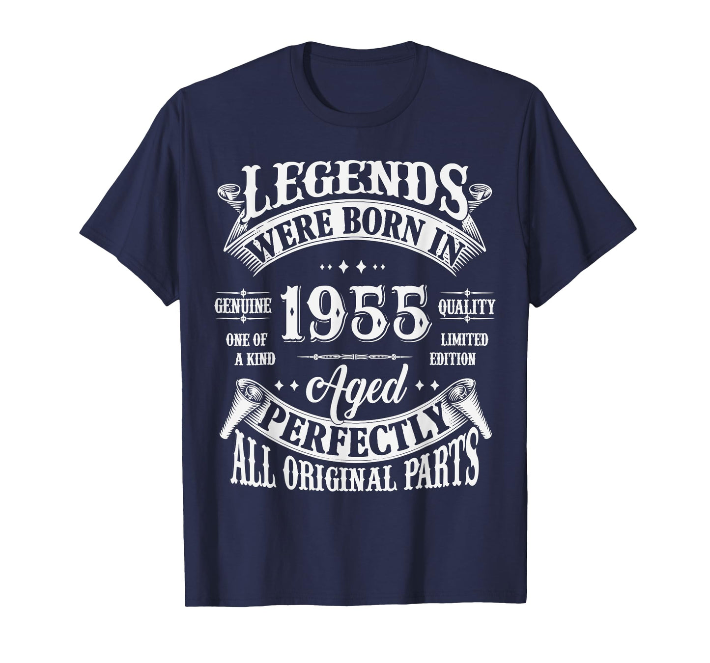 70th Birthday Tee 70 Years Old Vintage Legends Born In 1955 T-Shirt
