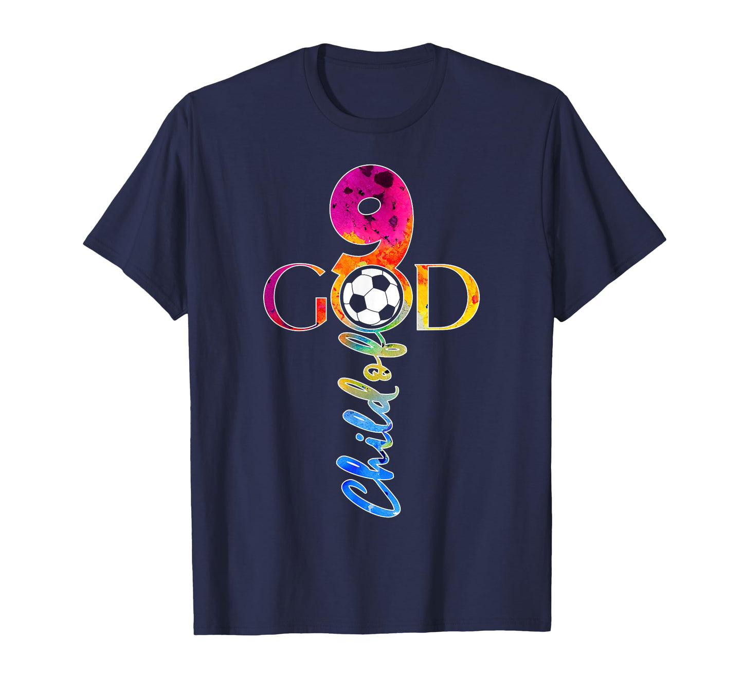 JESUS 9 YEARS CHILD OF GOD SOCCER 9TH BIRTHDAY T-Shirt
