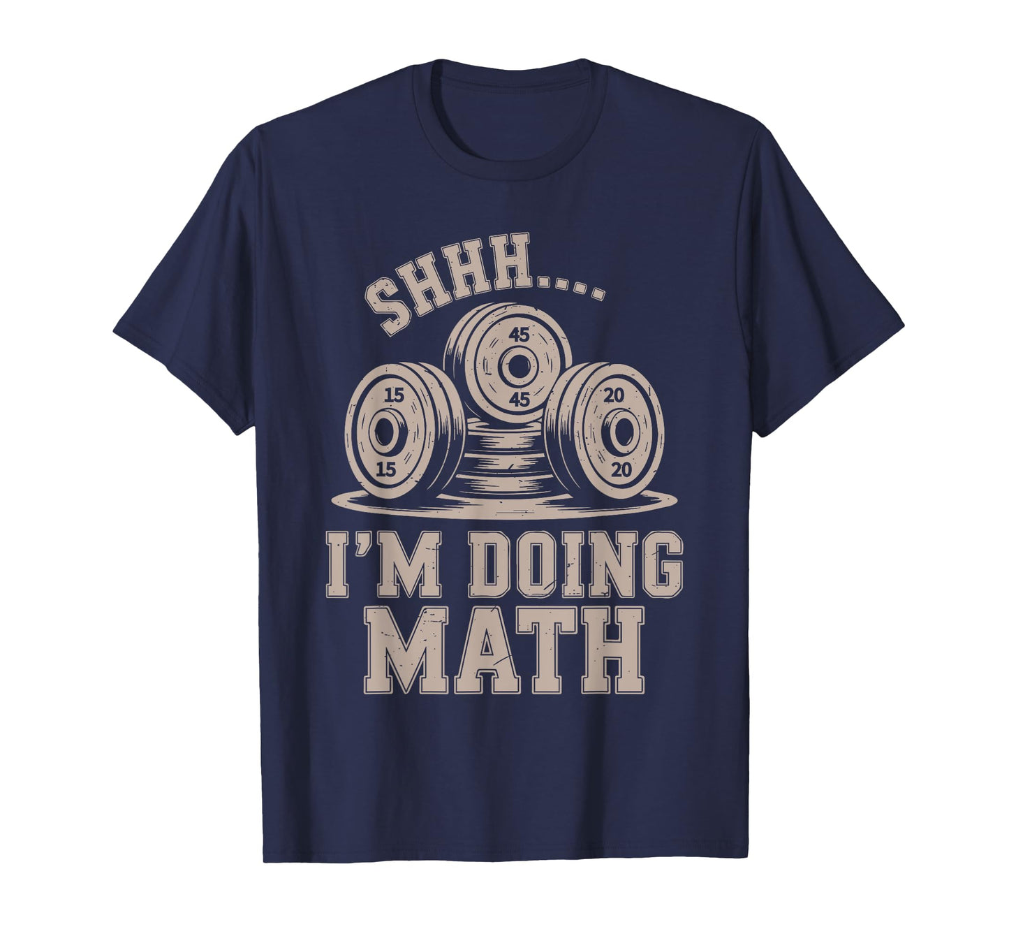 Shhh I'm Doing Math Funny Christian Gym Workout Jesus Women T-Shirt