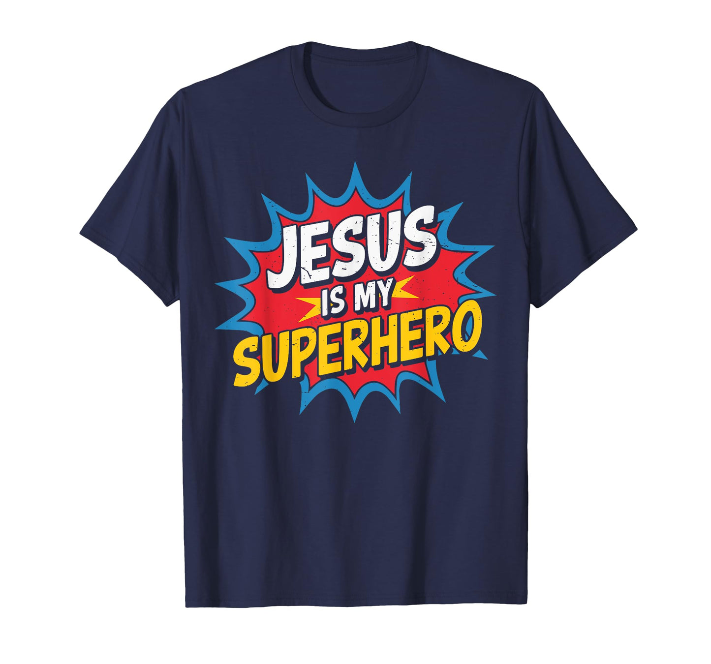 Toddler Jesus is My Superhero Christian God Son Brother Kids T-Shirt