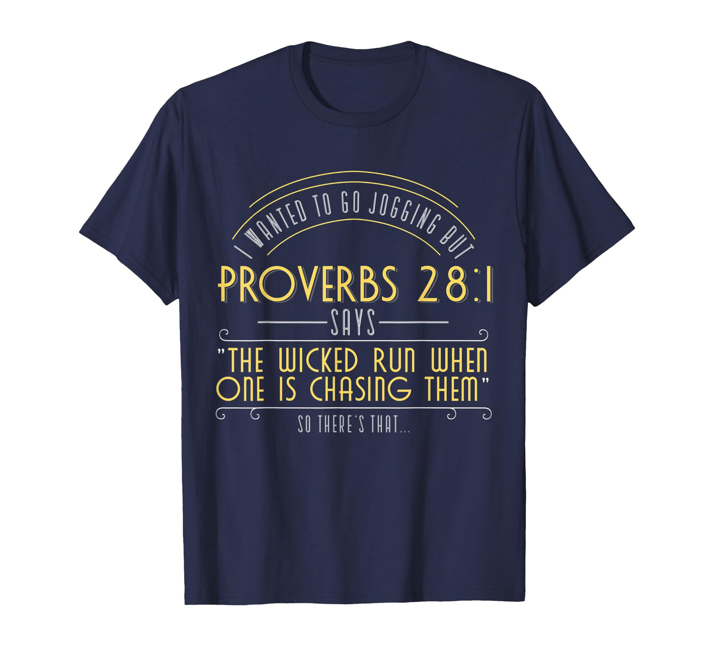 Jogging Workout Bible Verse Fitness Gym Christian Apparel T-Shirt