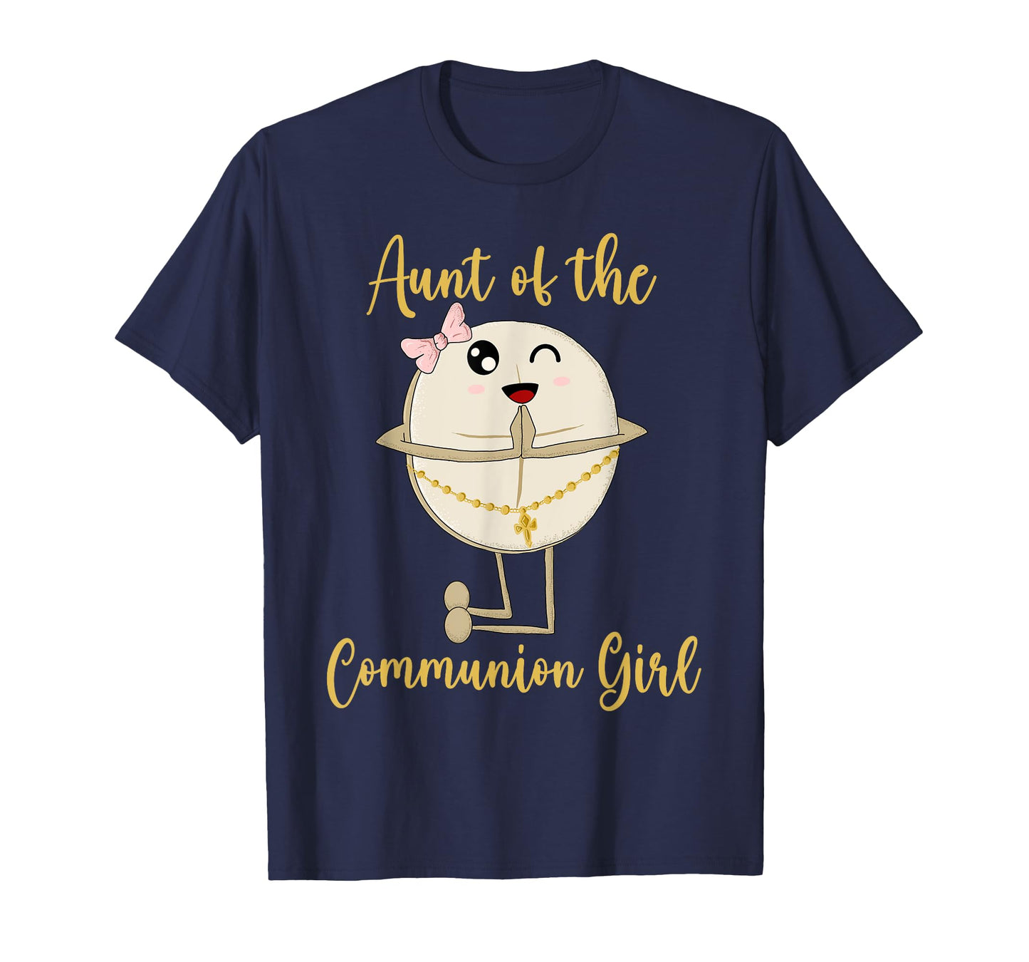 Aunt of the Communion Girl First Communion Dabbing Wafer T-Shirt