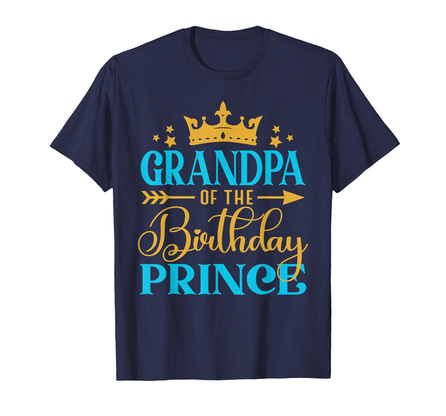 Grandpa Of The Birthday Prince Boy Bday Party Idea For Him T-Shirt