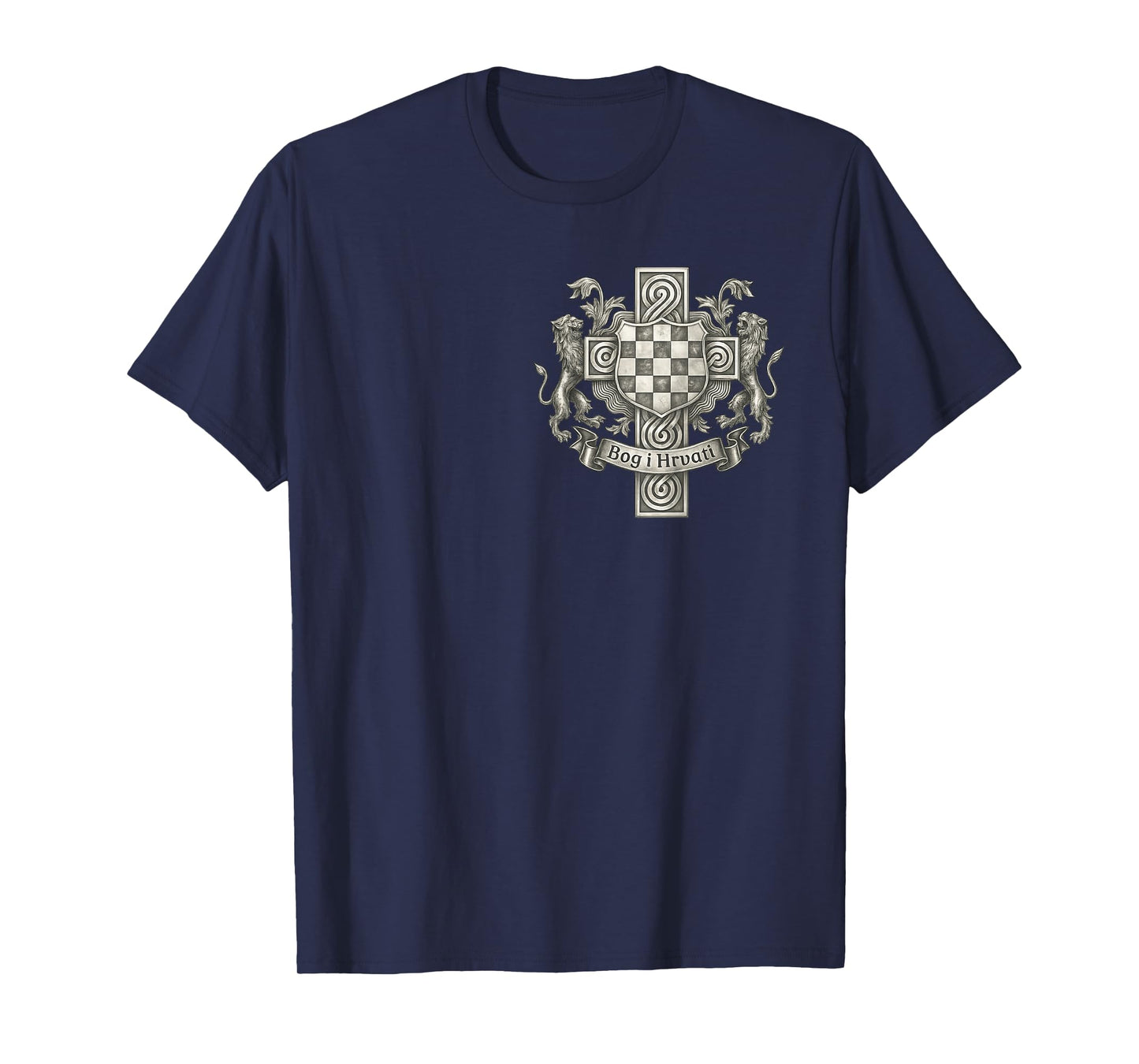 Bog i hrvati: epic Croatia coat of arms with Christ Cross T-Shirt