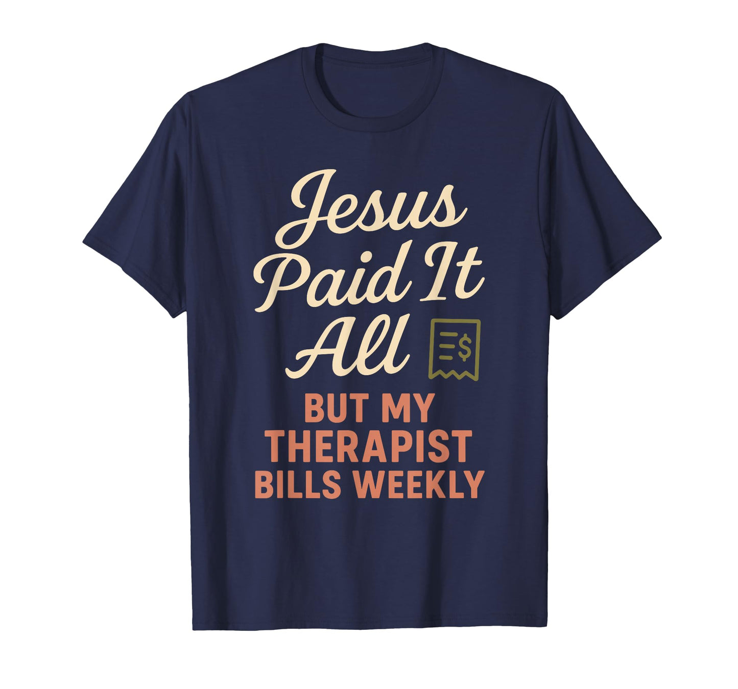 Jesus and Therapy Faith Healing Bible Boundaries Prayer T-Shirt
