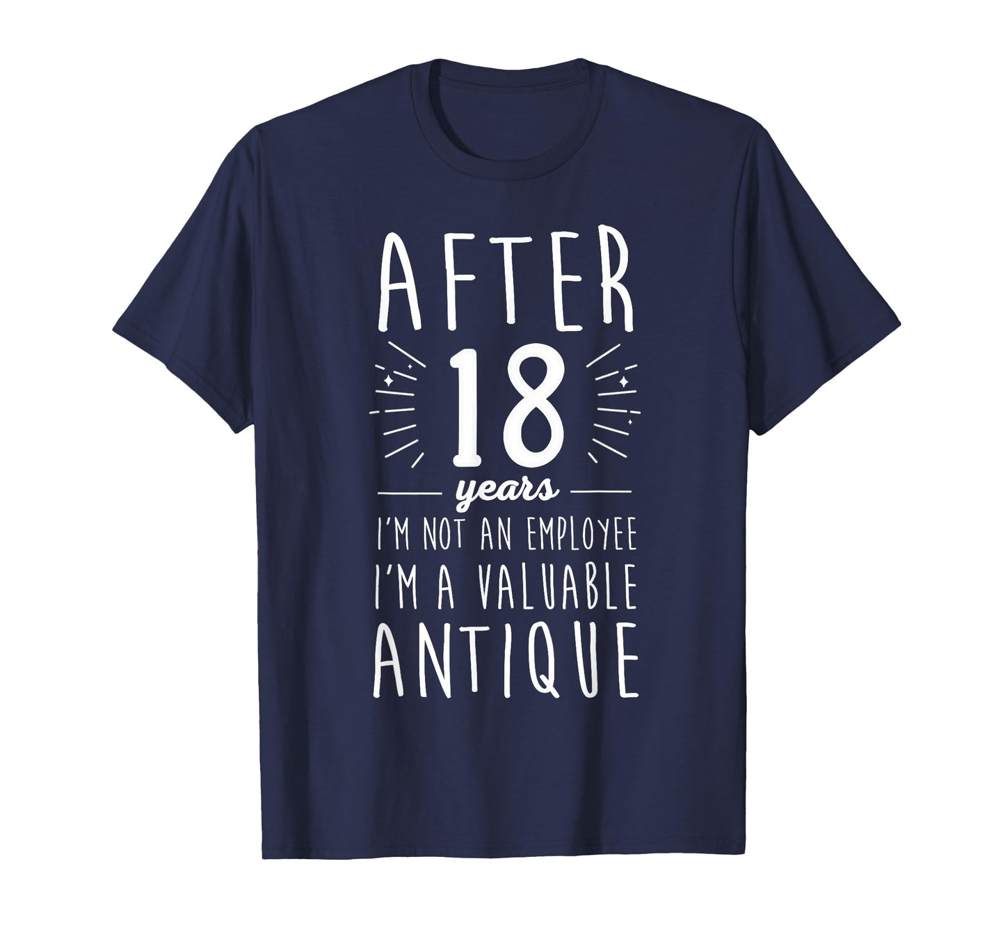 Celebrate 18 Years Work Anniversary Fun 18 Years of Service T-Shirt