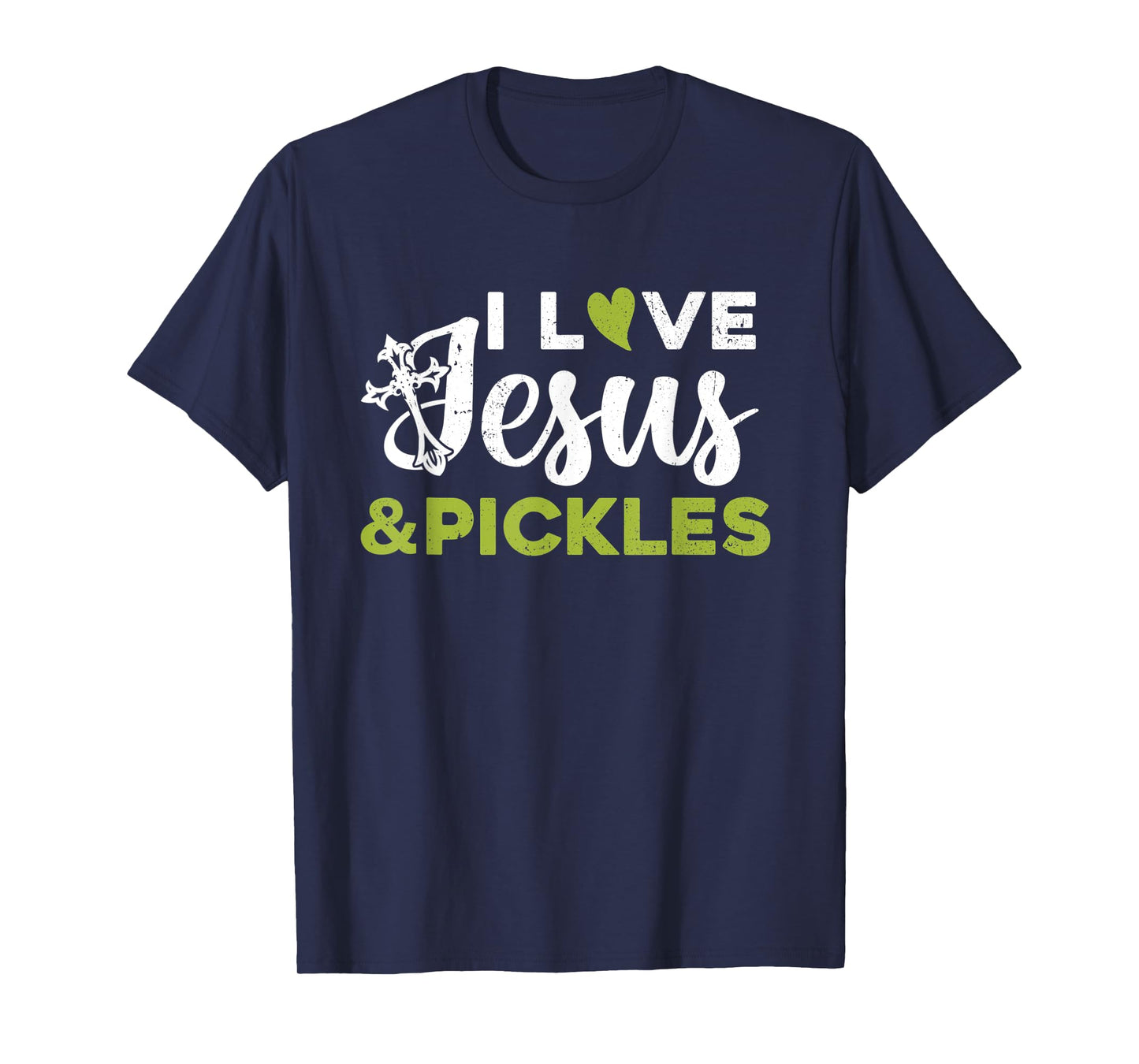 I Love Jesus And Pickle Cute Pickle & Sport Lovers Christian T-Shirt