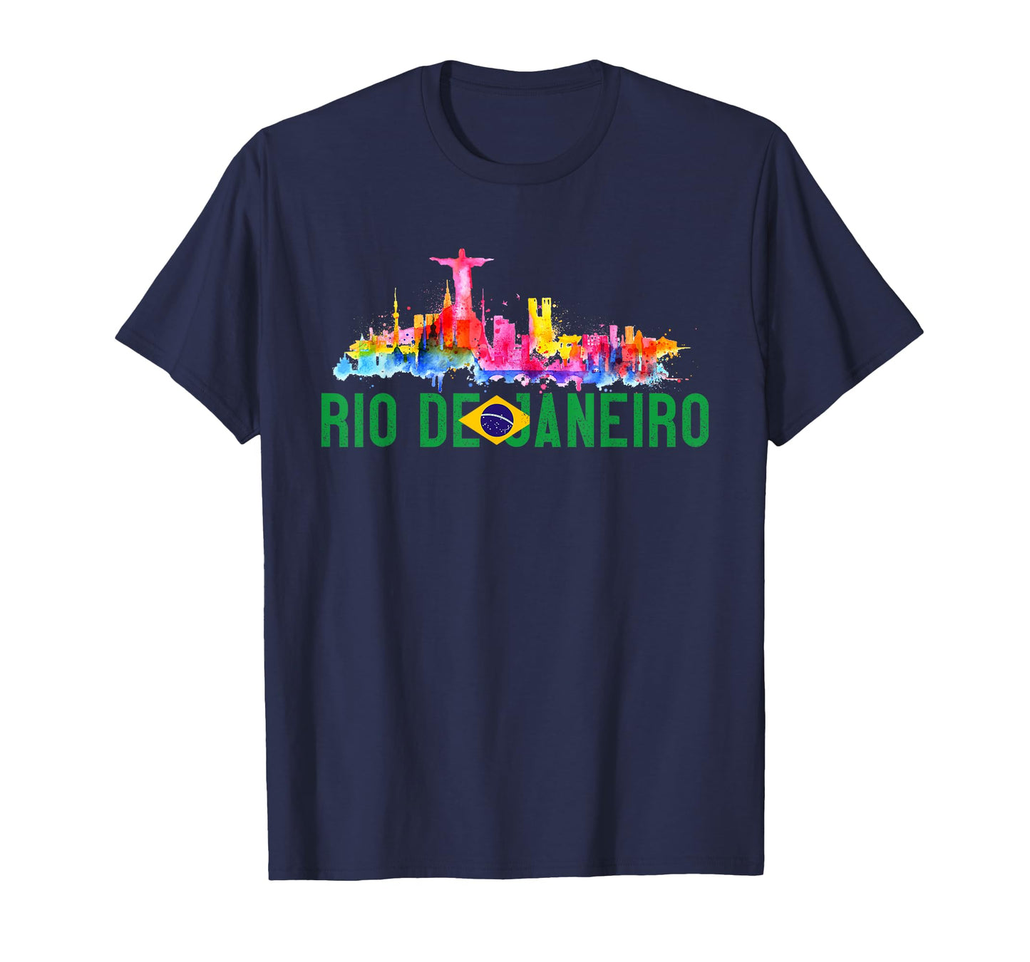 Rio De Janeiro Sugarloaf Mountain Christ The Redeemer Statue T-Shirt