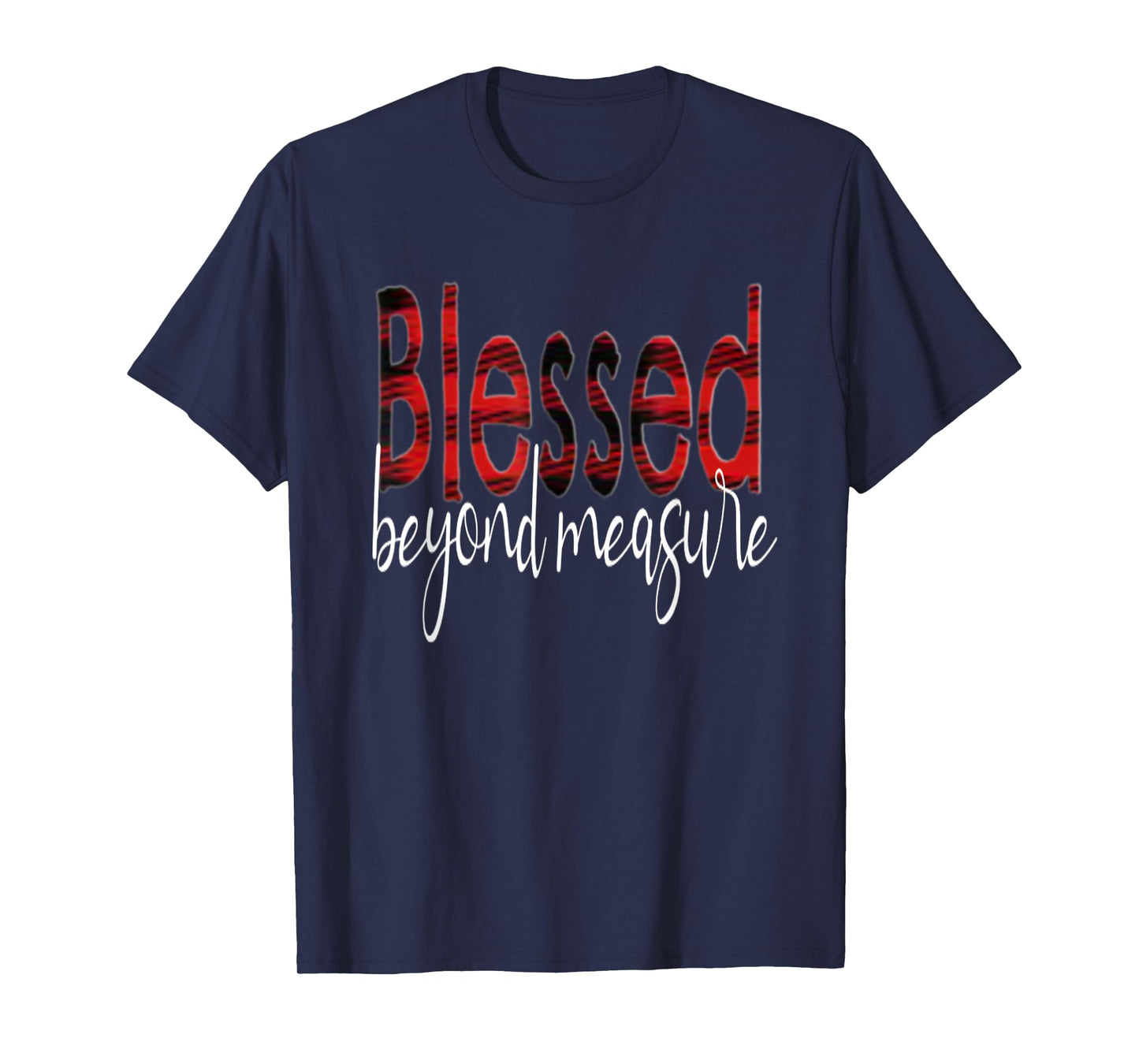 Blessed Beyond Measure Buffalo Plaid T-Shirt