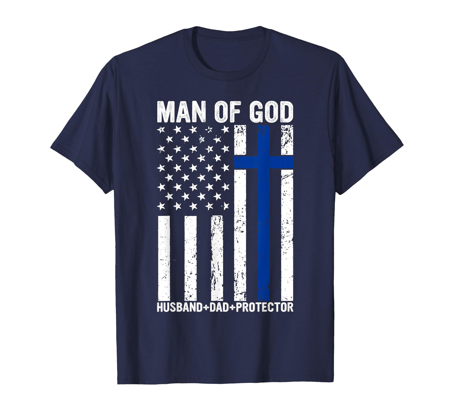 Christian Lovers Man of God Dad Jesus Faith Man of God Dad T-Shirt