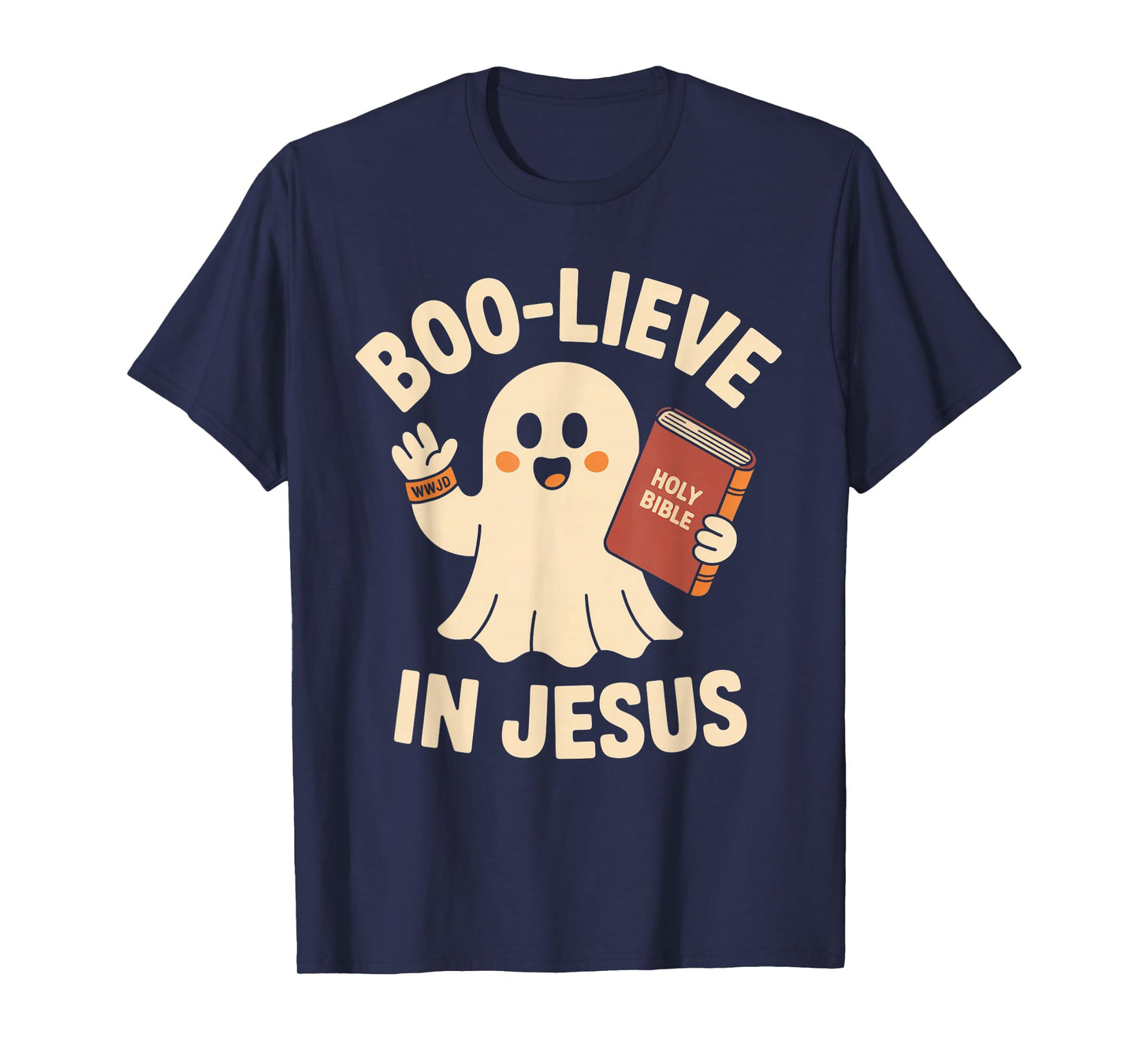 Boo-Lieve in Jesus - Christian Halloween Christianity T-Shirt