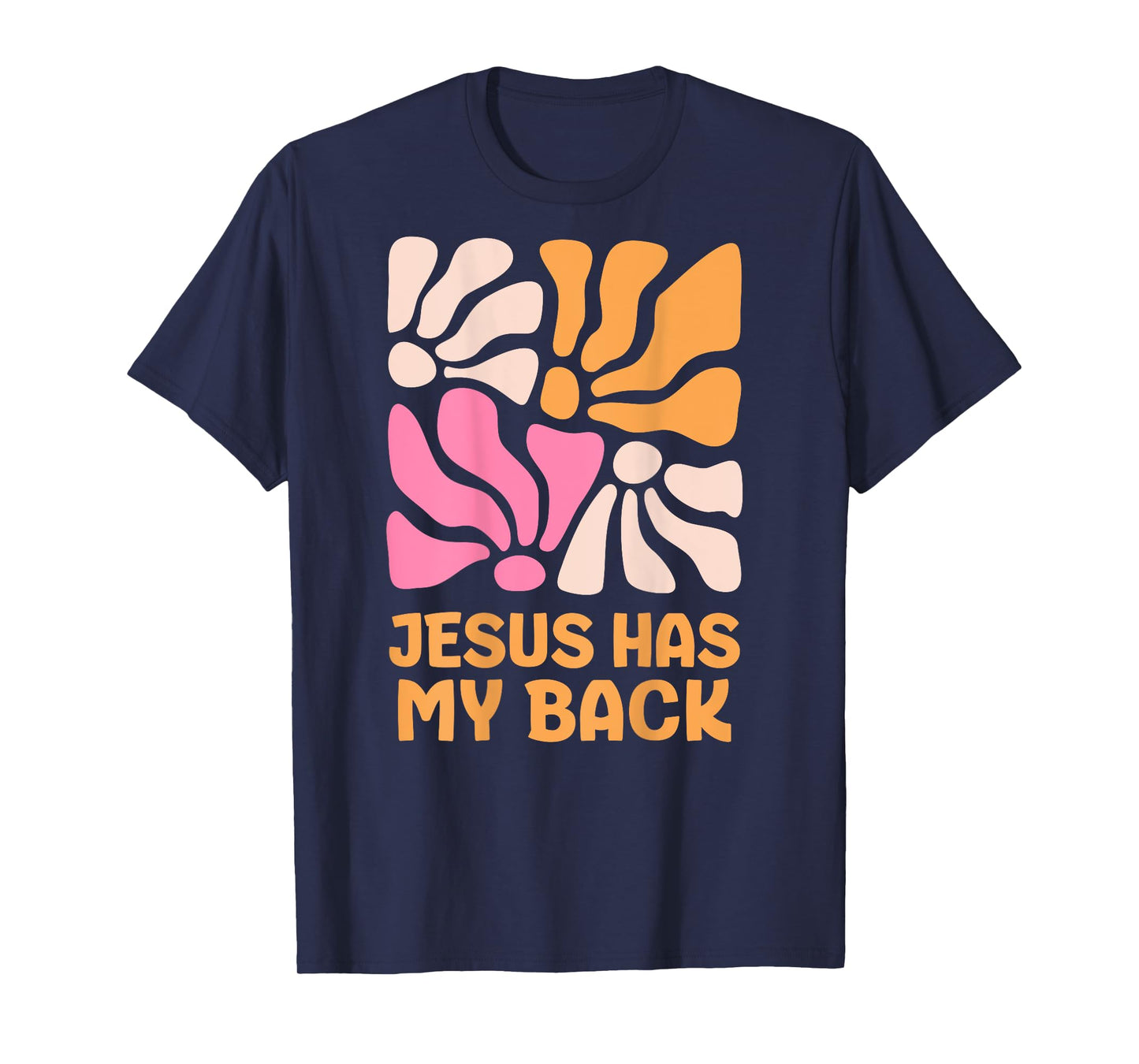 Jesus has my back kids boho Christian girls T-Shirt
