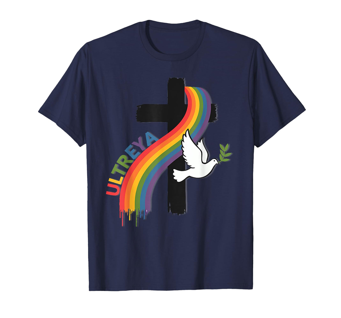 DeColores Cursillo Rainbow Rooster Catholic T-Shirt