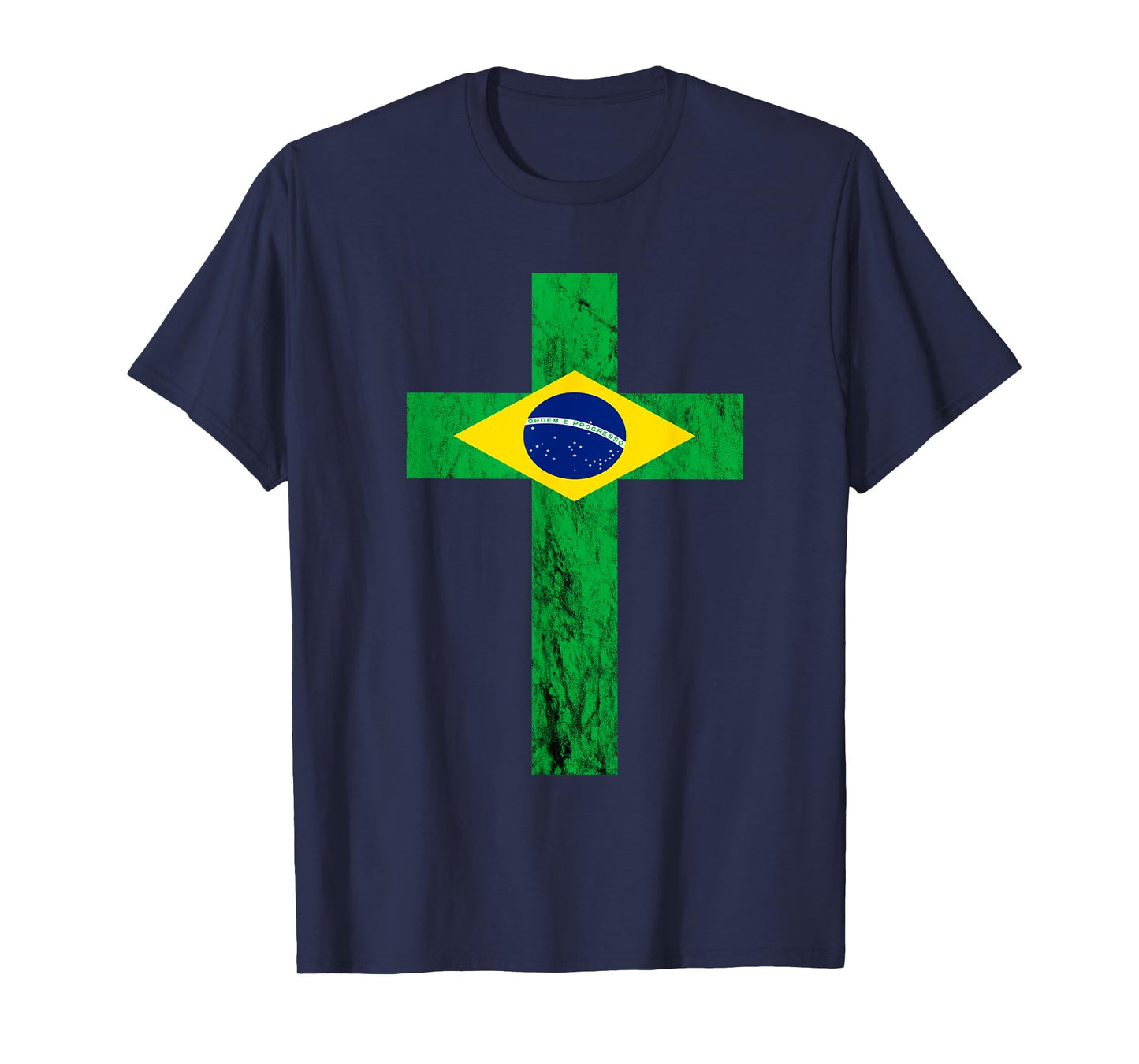 Brazil Jesus Christ Cross Brazilian Faith Christians T-Shirt