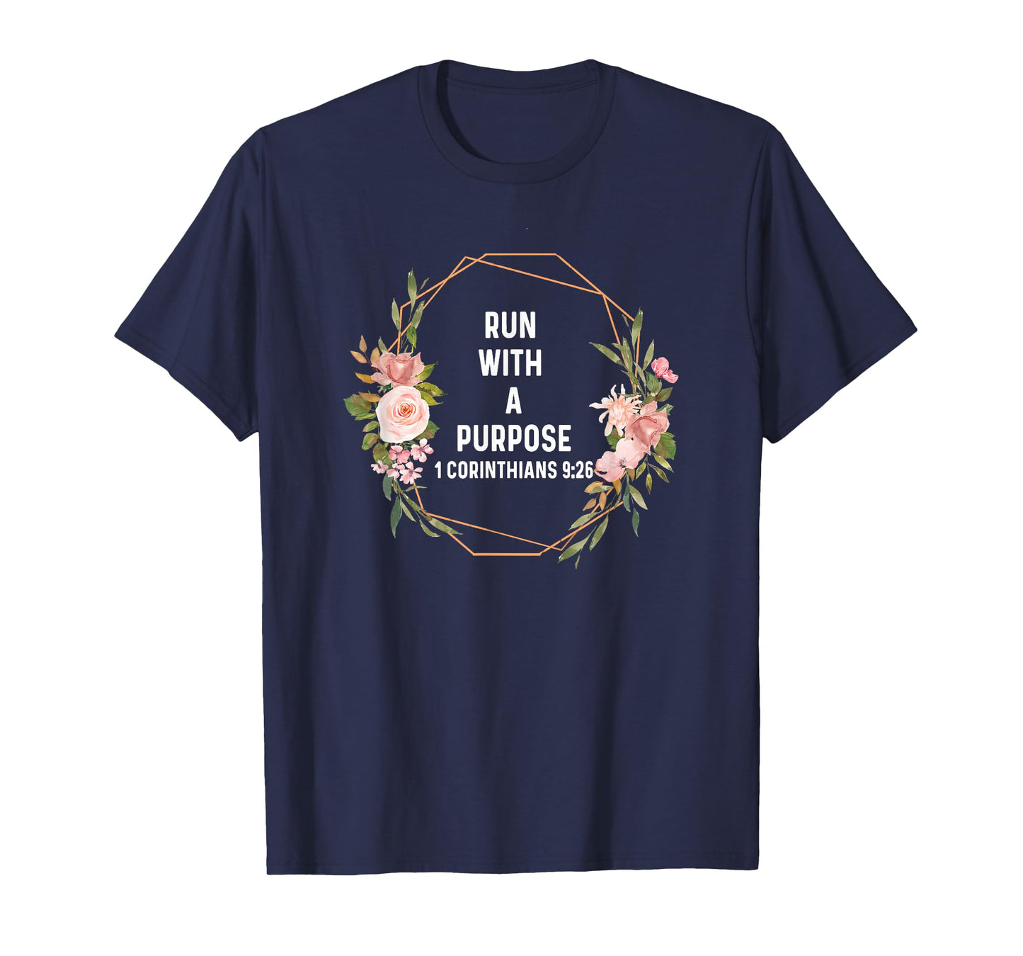1 Corinthian 9:26 God Jesus Run Runner Running Purpose T-Shirt