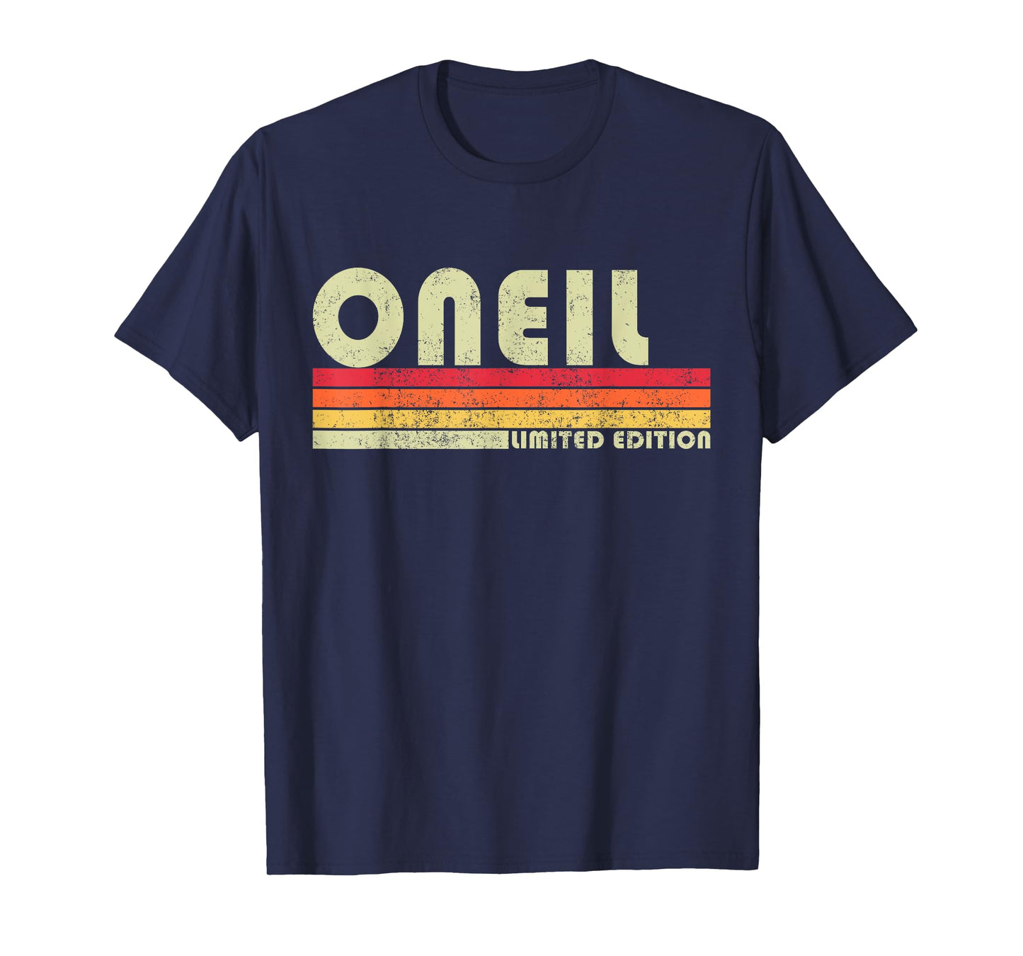 ONEIL Surname Funny Retro Vintage 80s 90s Gifts Men Women T-Shirt