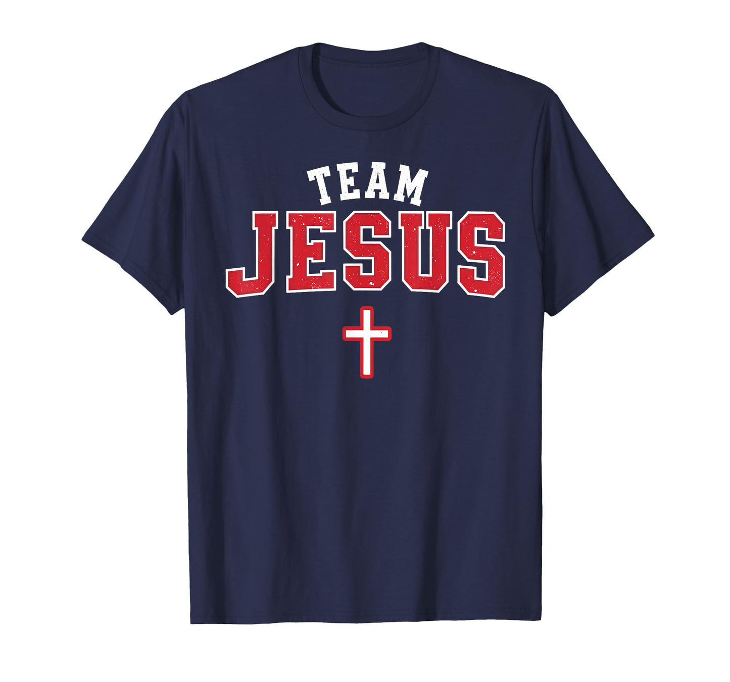 Team Jesus - Funny Christian Cross Emblem Faith Statement T-Shirt