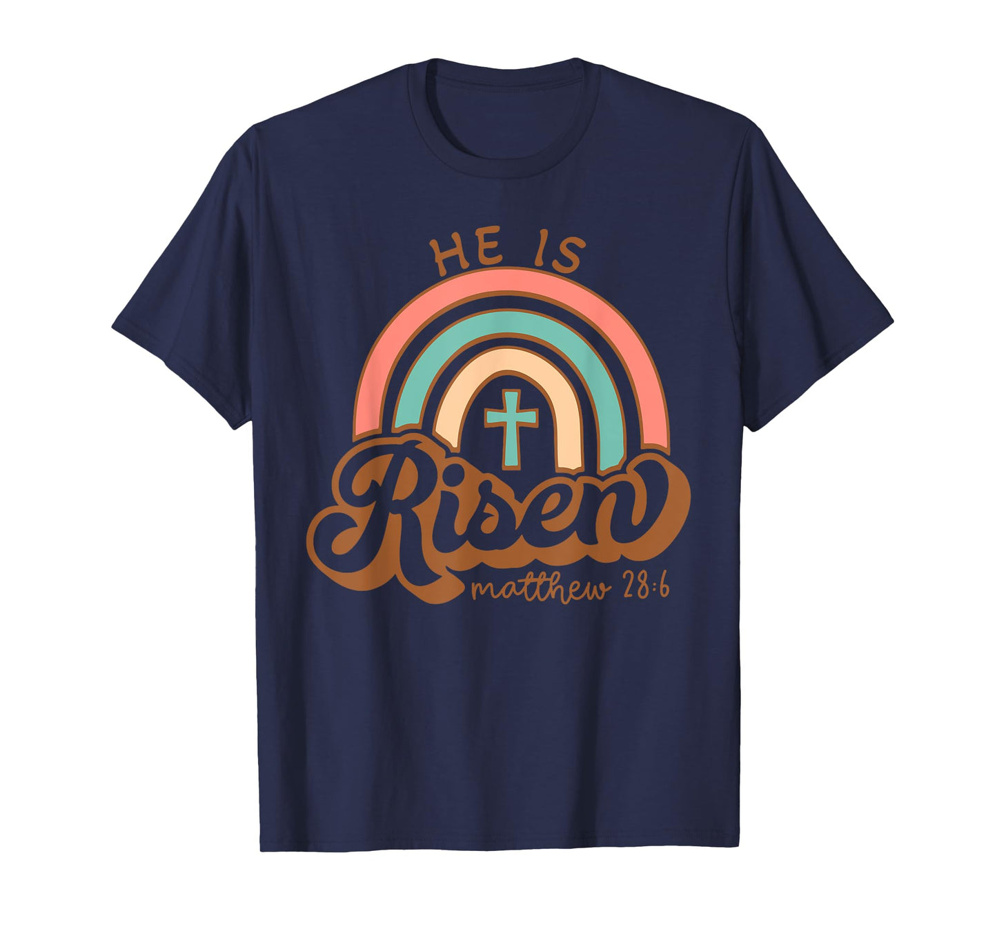 He is Risen Jesus Christian Happy Easter Kids Women Girls T-Shirt