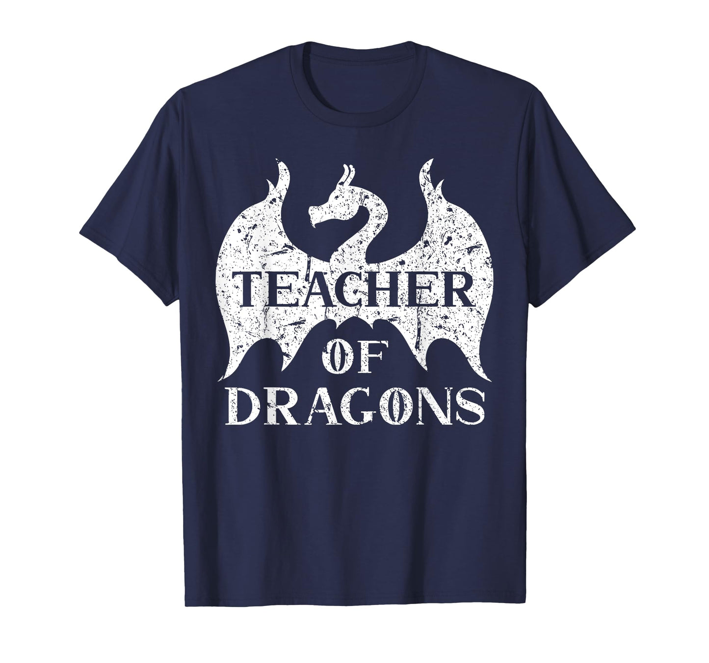 Vintage Teacher Of Dragons Funny Quotes Teacher Student T-Shirt for Men Women