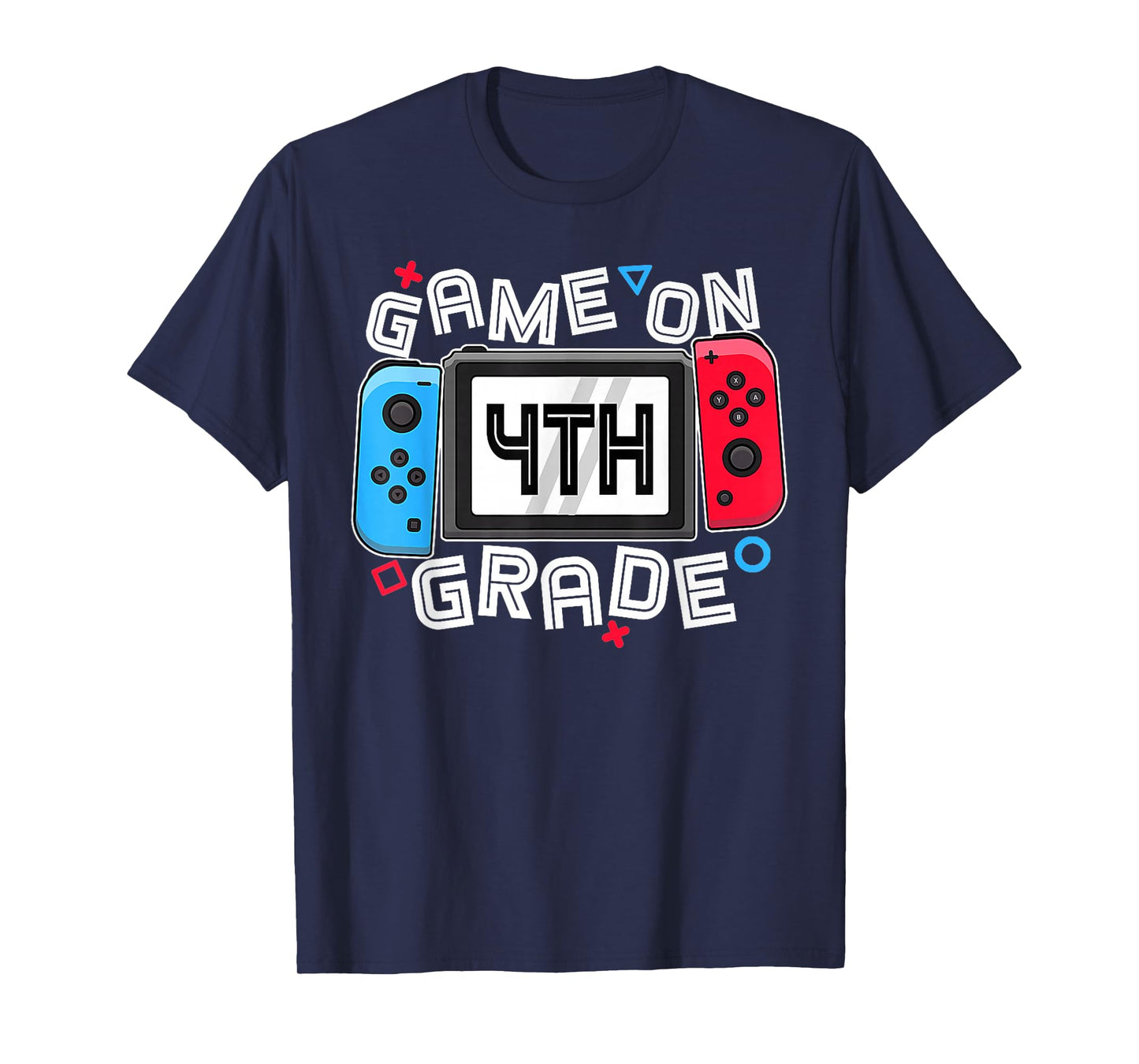 Gamer Back To School Funny Game On 4th Grade Kids Boys T-Shirt