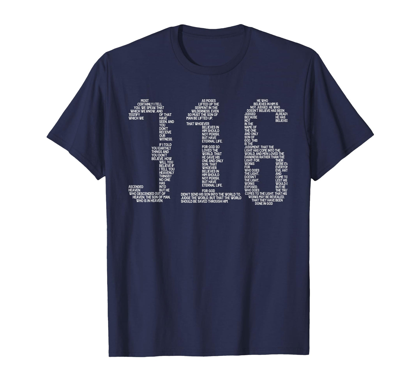 Christian Bible Verse John 3 16 T-Shirt