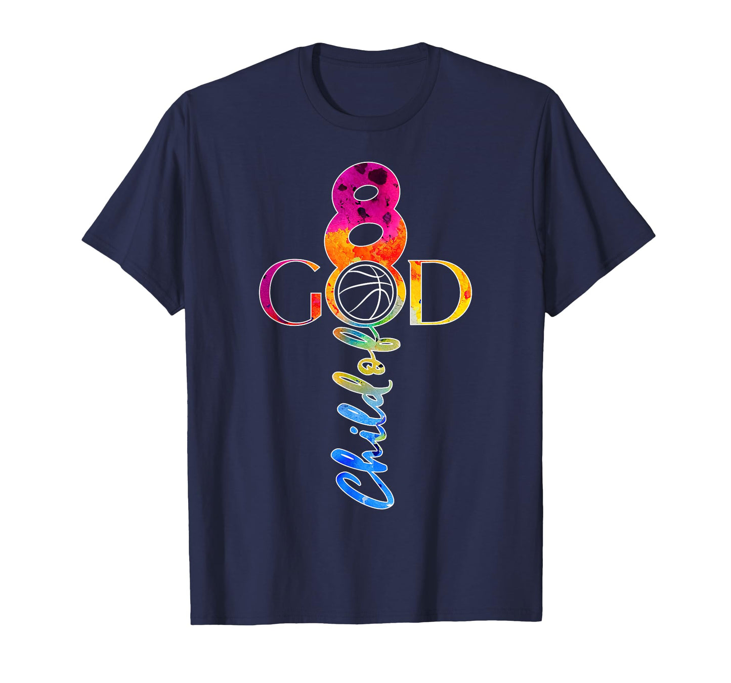 JESUS 8 YEARS CHILD OF GOD BASKETBALL 8TH BIRTHDAY T-Shirt