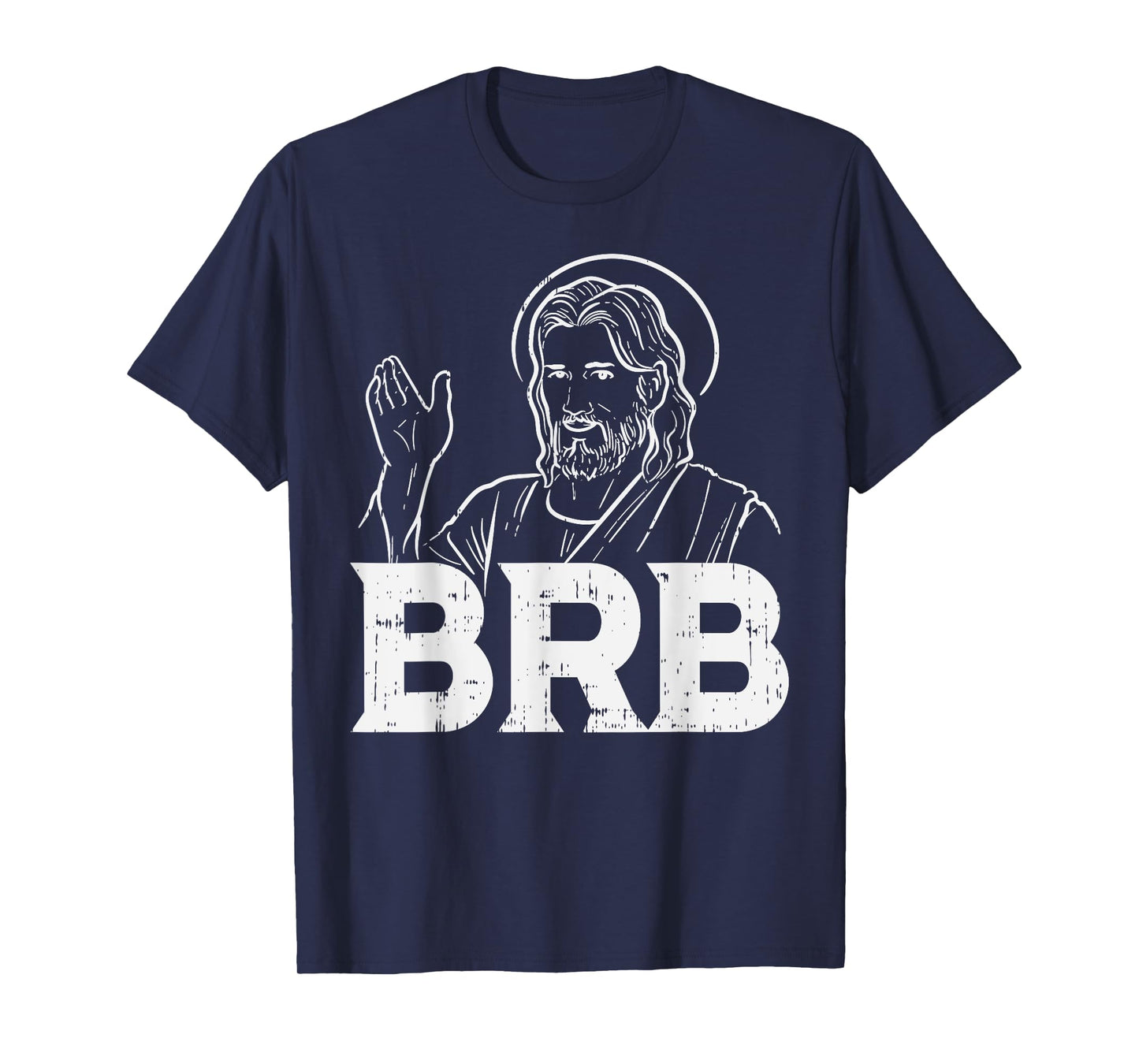 BoredKoalas Jesus Shirts Religious Christian Gift Jesus Brb Funny God Jesus Faith Resurrection T-Shirt