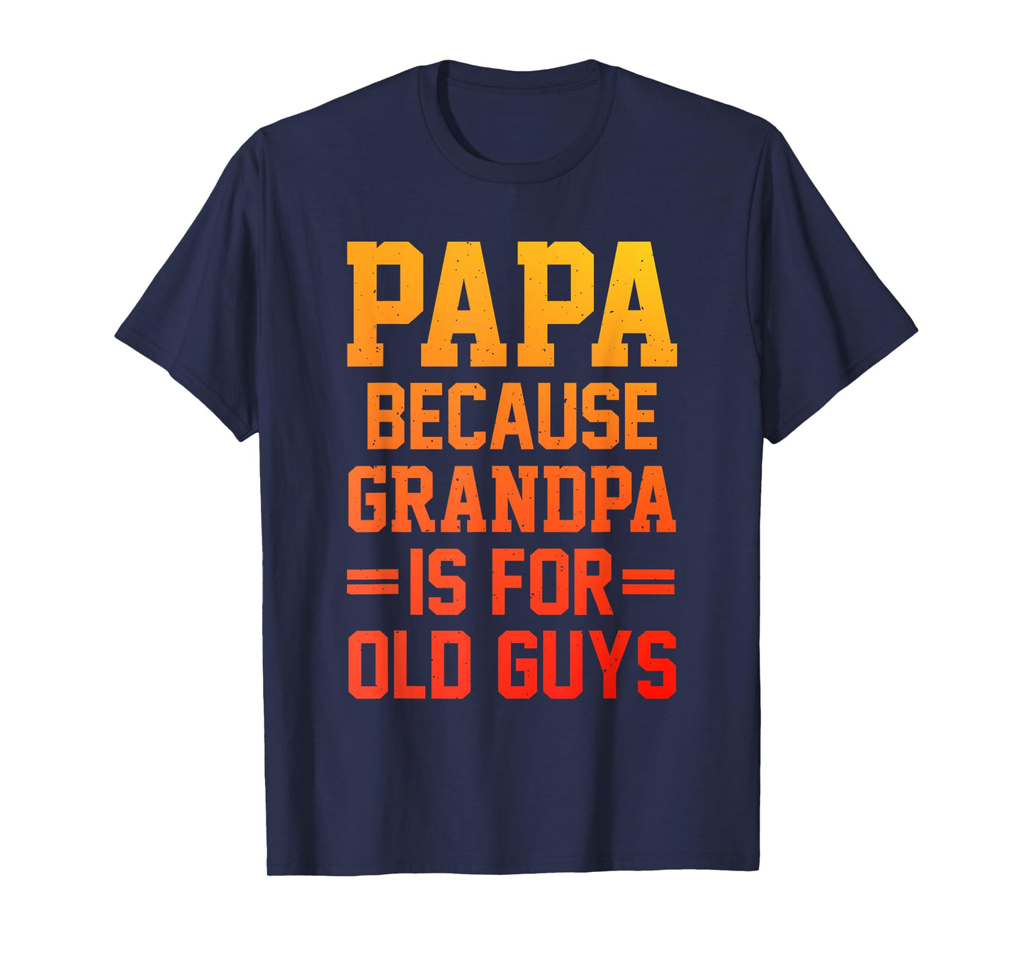 Papa Art for Grandpa Men from Grandkids Father's Day Papa T-Shirt